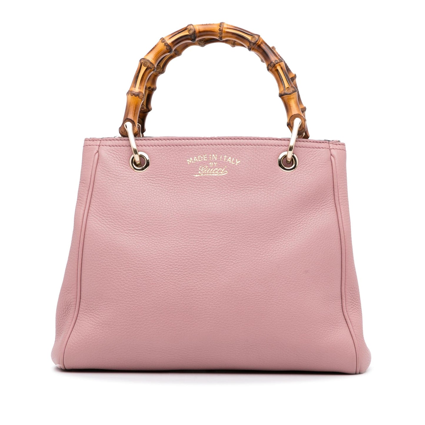Gucci Bamboo Shopper SHG-jn5CVQ Calf Pink Small Satchel Bag