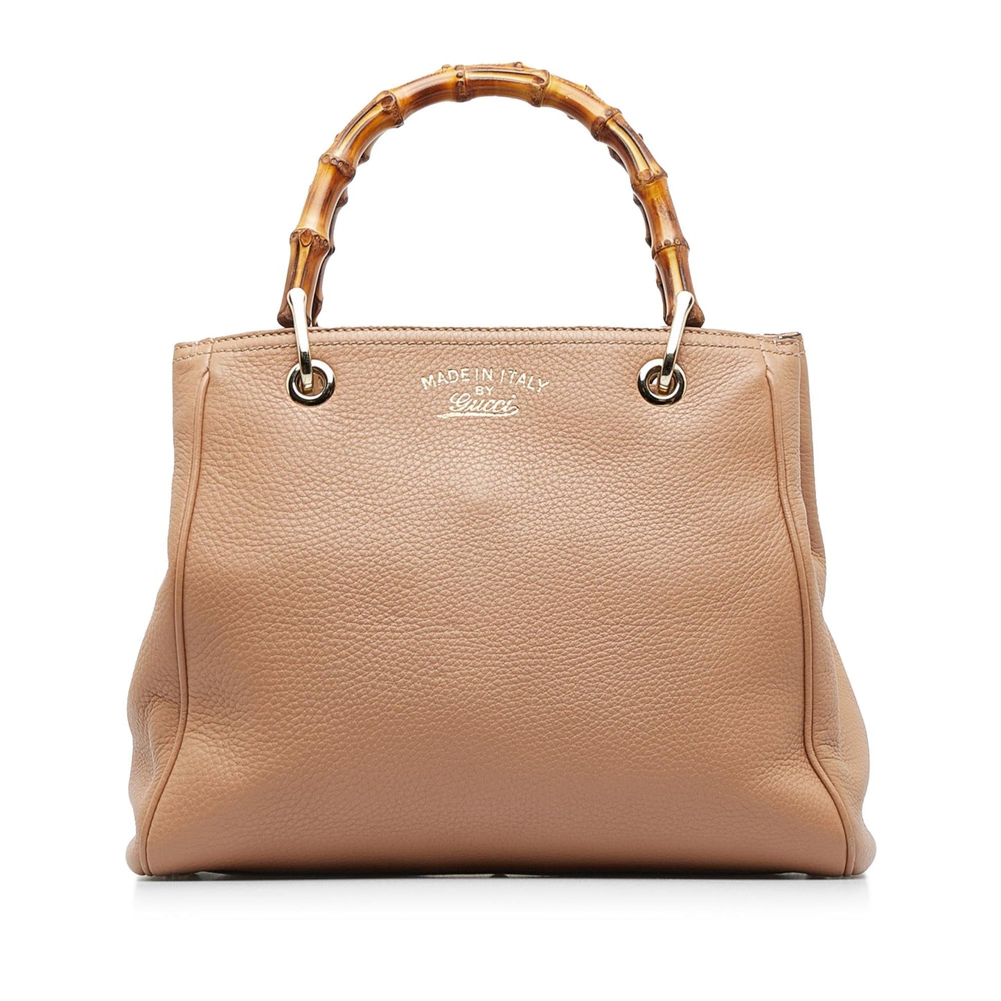 Gucci Bamboo Shopper SHG-Lqd9Yf Calf Brown Small Satchel Bag