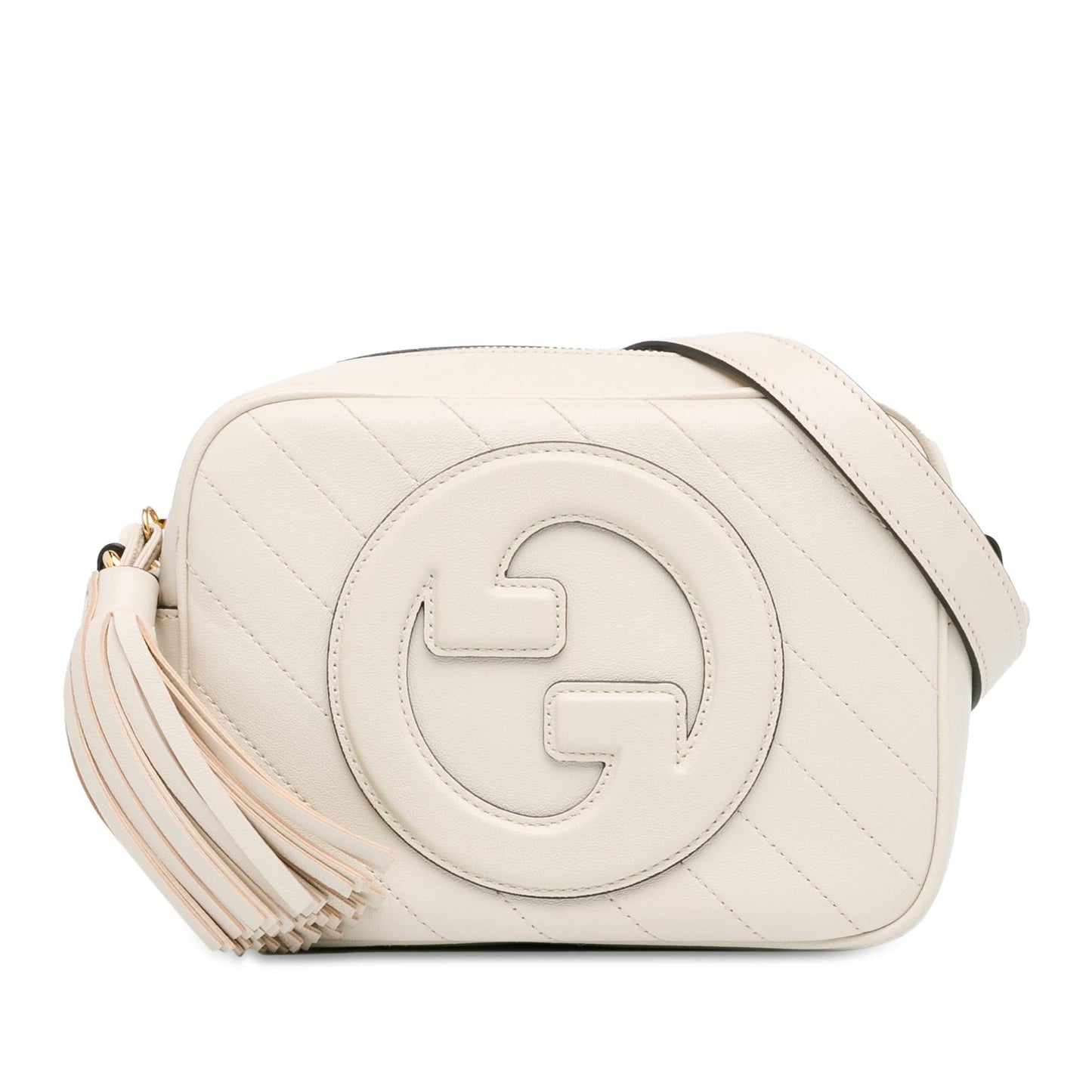 Gucci Blondie SHG-iqgDfe Calf White Small Crossbody Bag