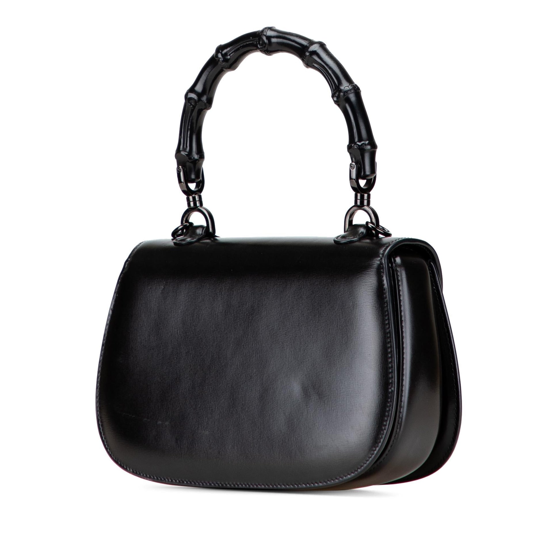 Gucci Bamboo Calfskin Small Top Handle Travel Bag