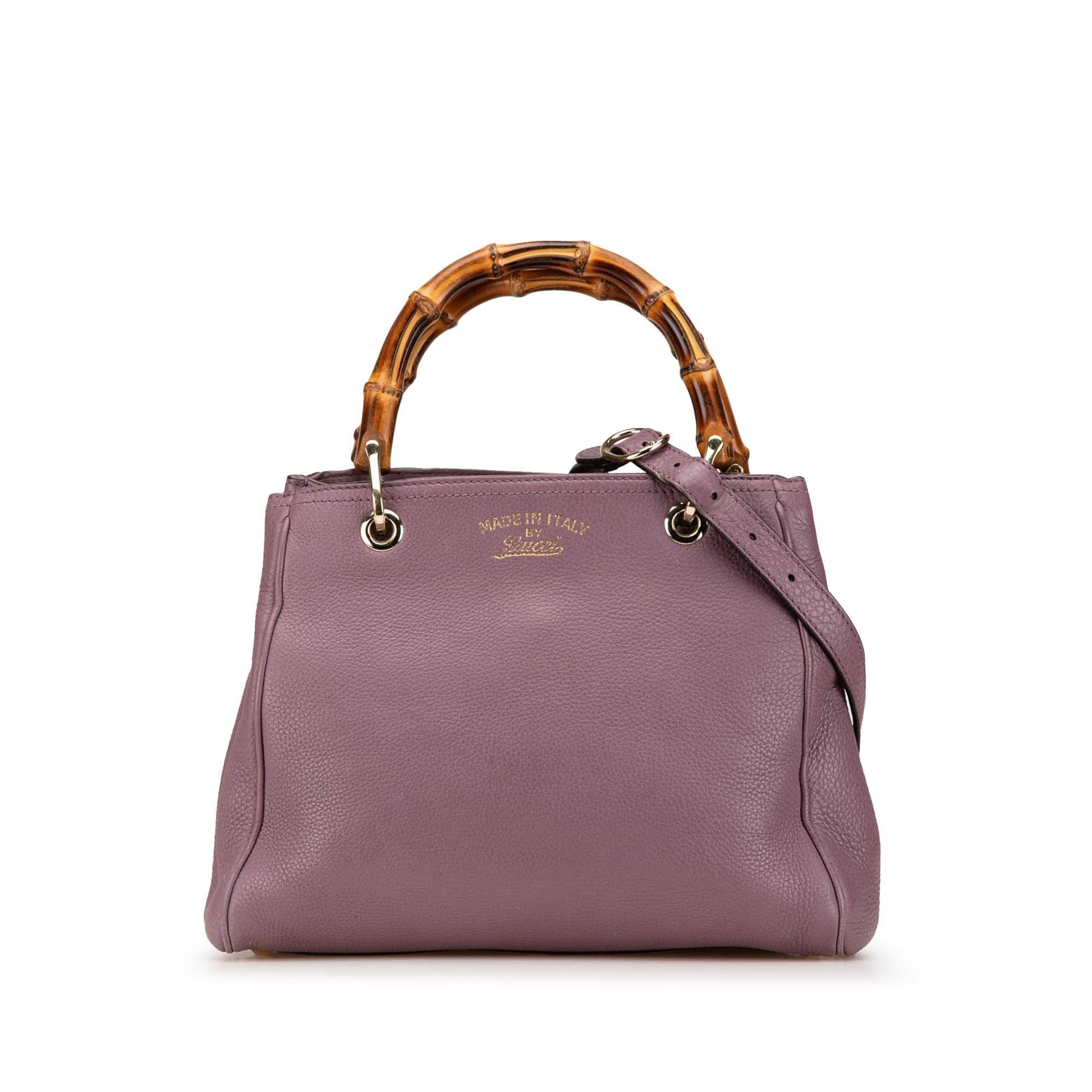 Gucci Bamboo Shopper Calf Calfskin Small Satchel Bag Satchel 2
