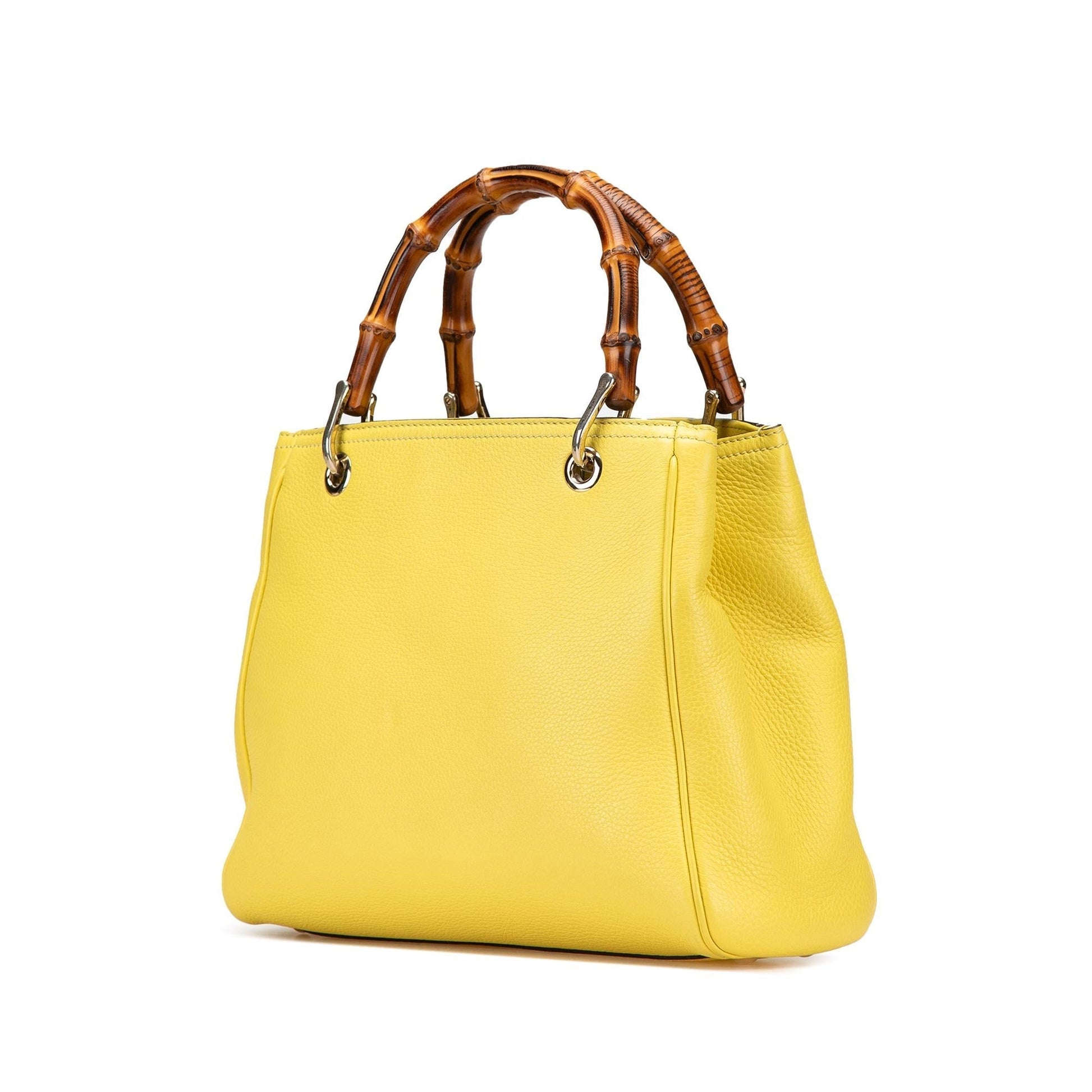 Gucci Bamboo Shopper Calf Calfskin Small Satchel Bag