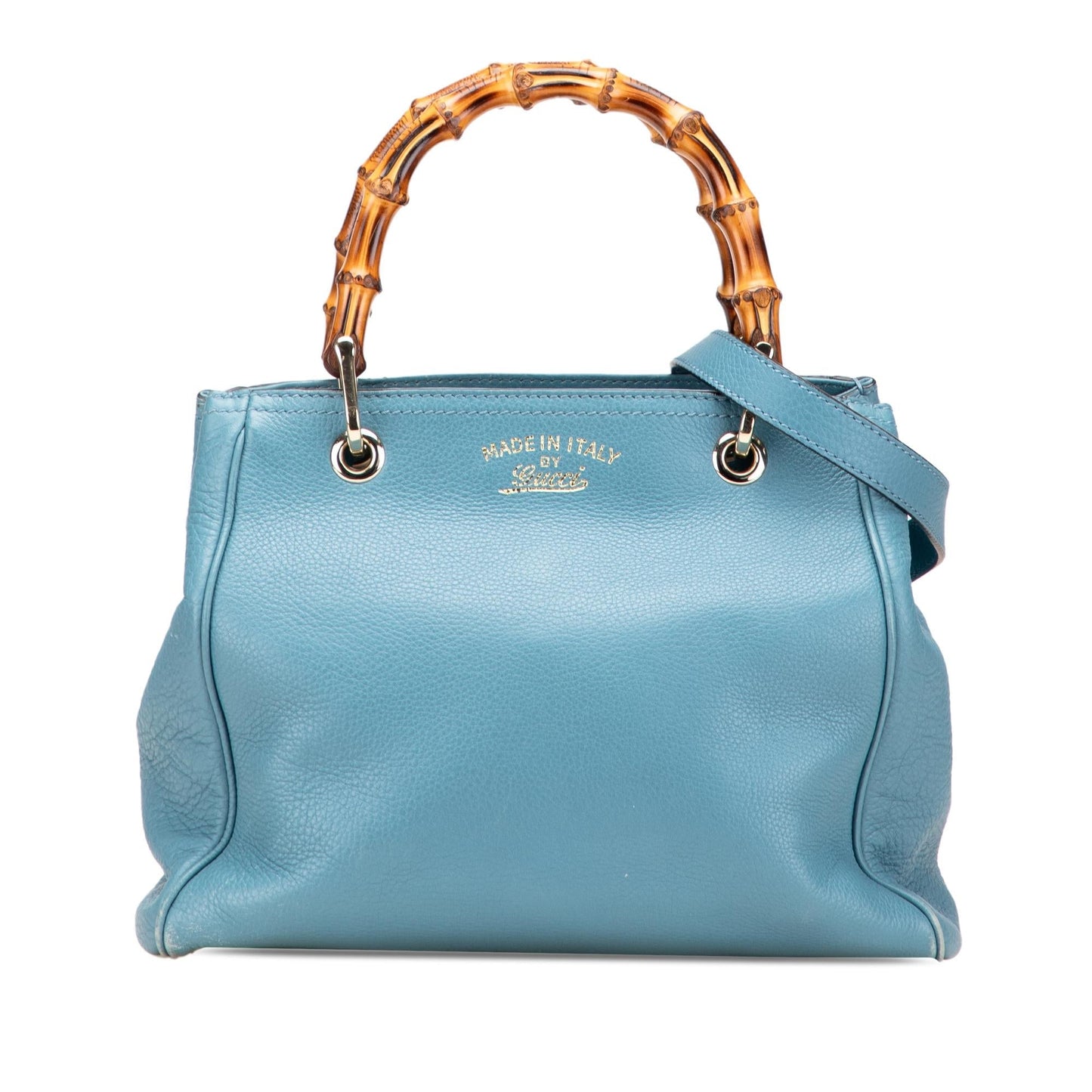 Gucci Bamboo Shopper Calfskin Small Tote Bag Satchel 21