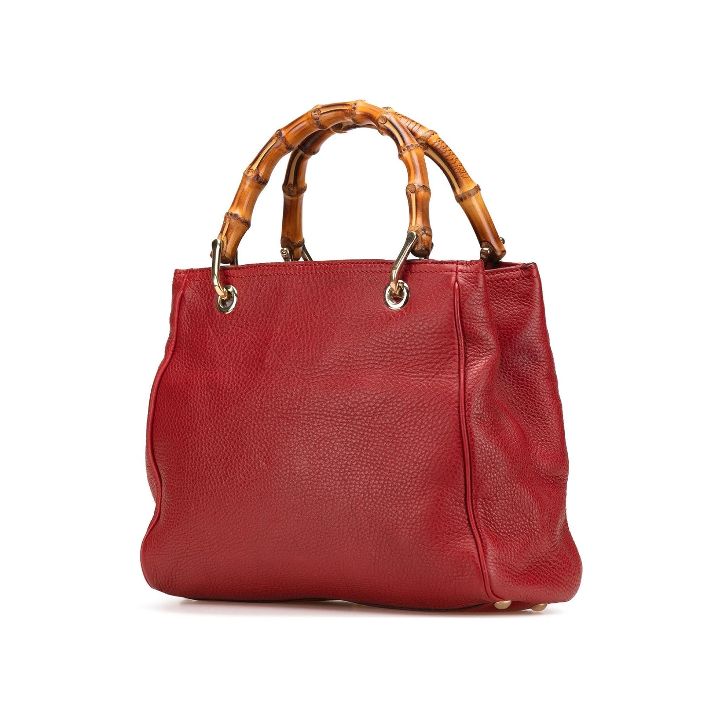Gucci Bamboo Shopper Calfskin Small Tote Bag Satchel 27