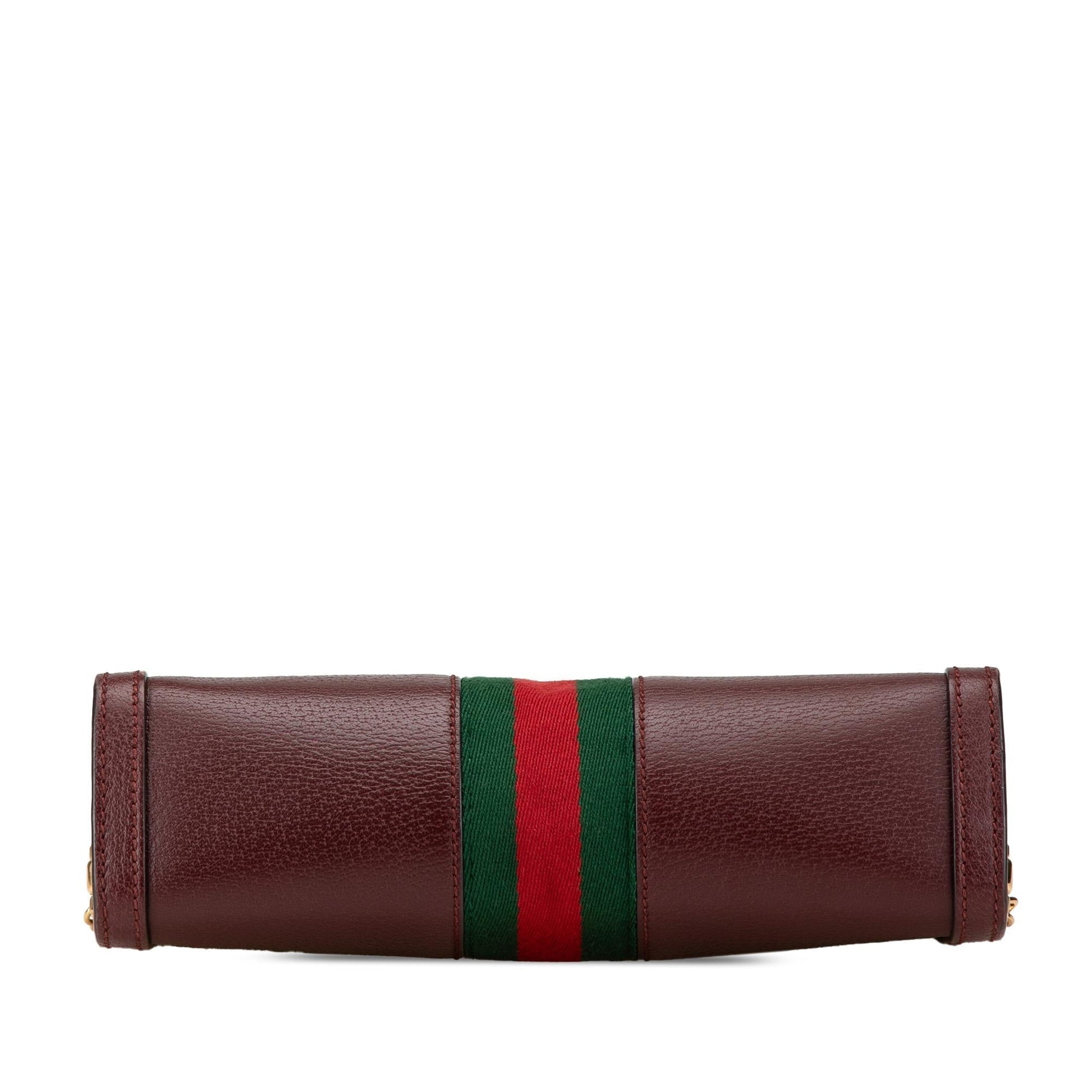 Gucci Ophidia Chain Calf Calfskin Red Small Crossbody Bag