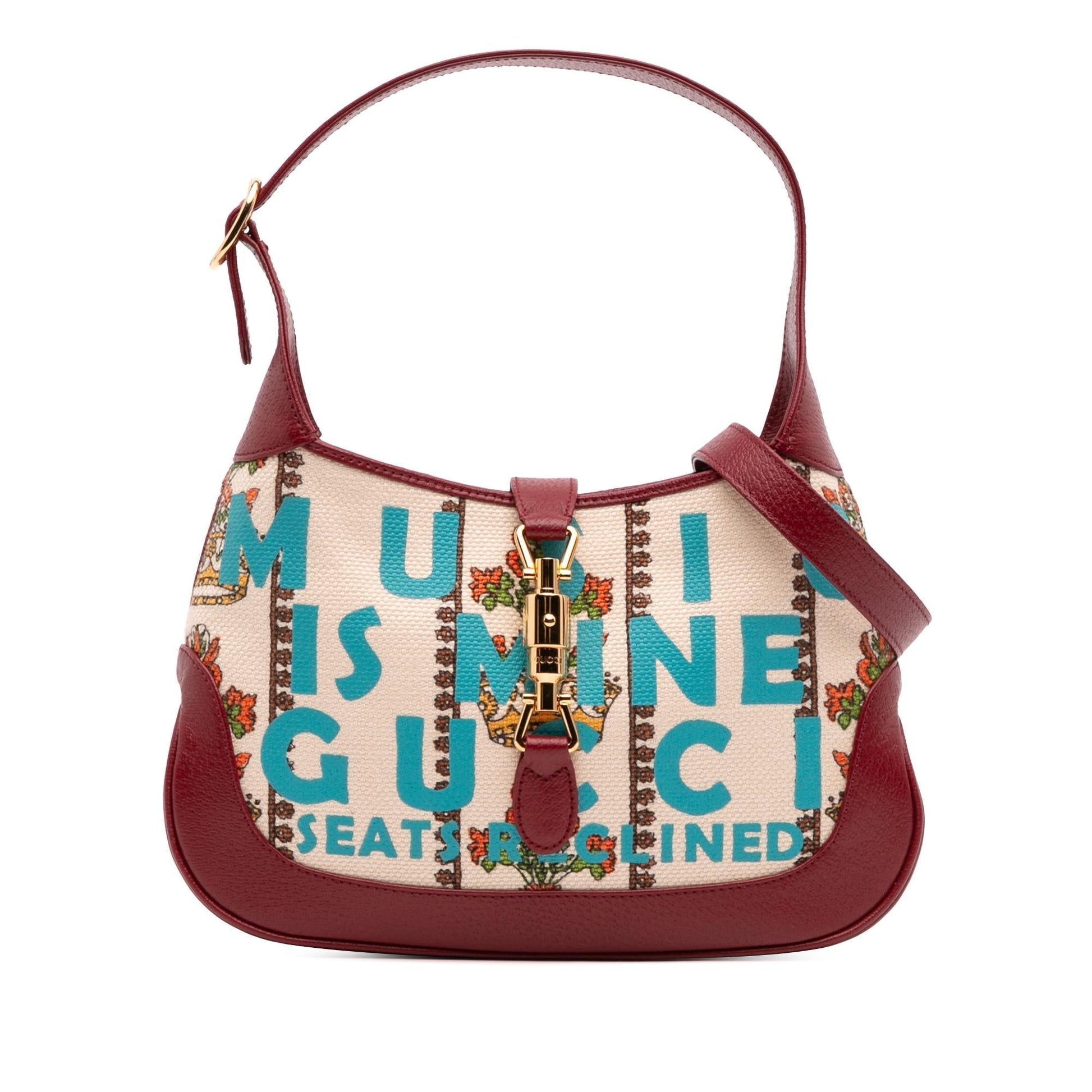 Gucci 100 Centennial Music Jackie Canvas Small Crossbody Bag