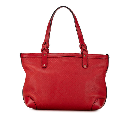 Gucci Diamante Craft SHG-BAFs8b Calf Red Small Tote Bag