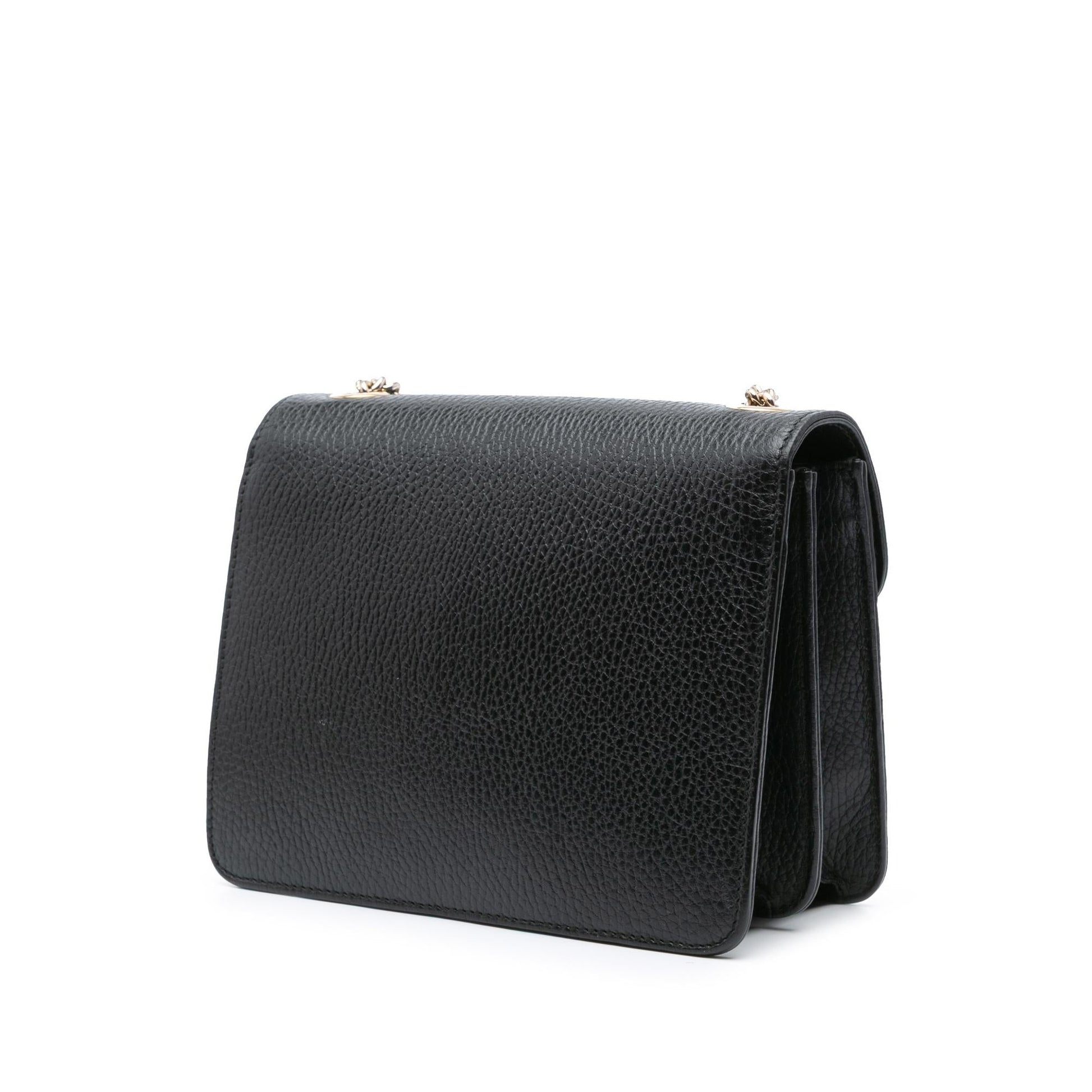 Gucci Dollar Interlocking G Calf Calfskin Black Small Crossbody Bag Crossbody 2
