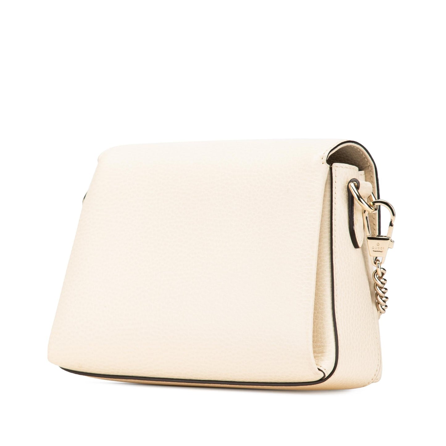 Gucci Dollar Interlocking G Calf Calfskin White Small Crossbody Bag Crossbody 5