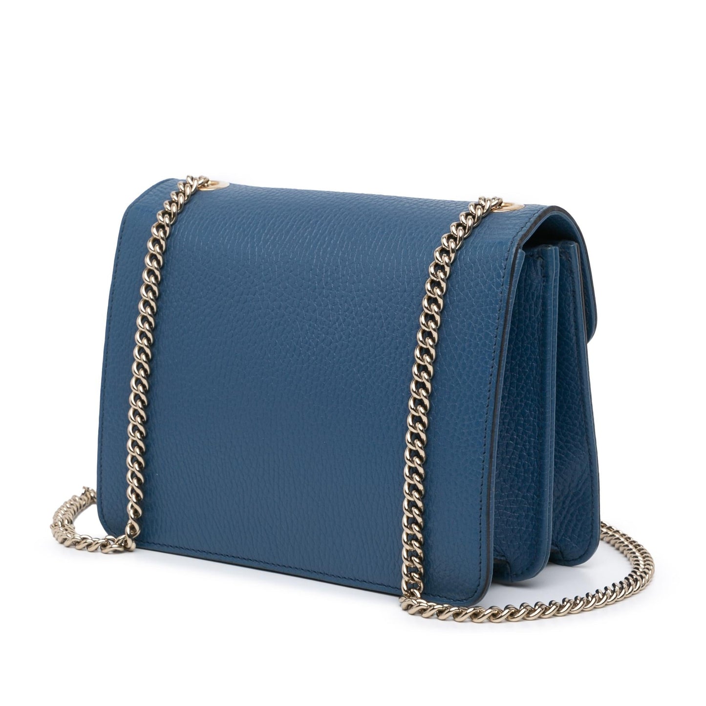 Gucci Dollar Interlocking G Calf Calfskin Blue Small Crossbody Bag Crossbody 11