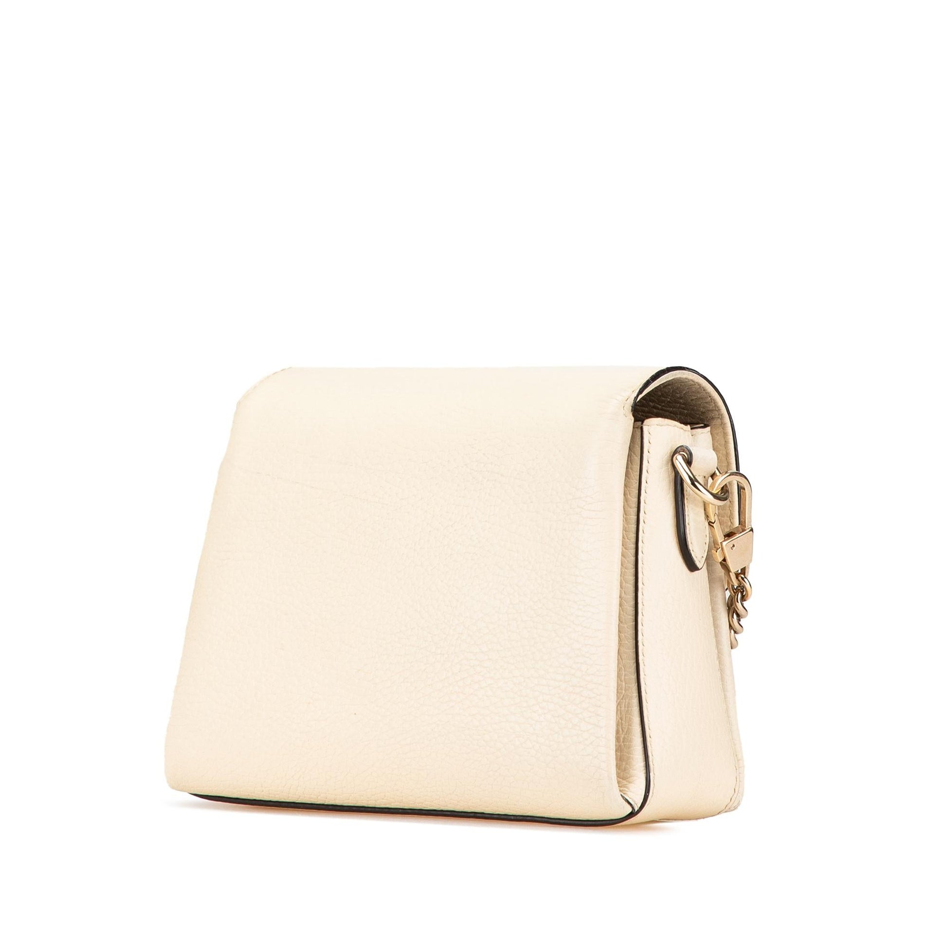 Gucci Dollar Interlocking G Calf Calfskin White Small Crossbody Bag Crossbody 13