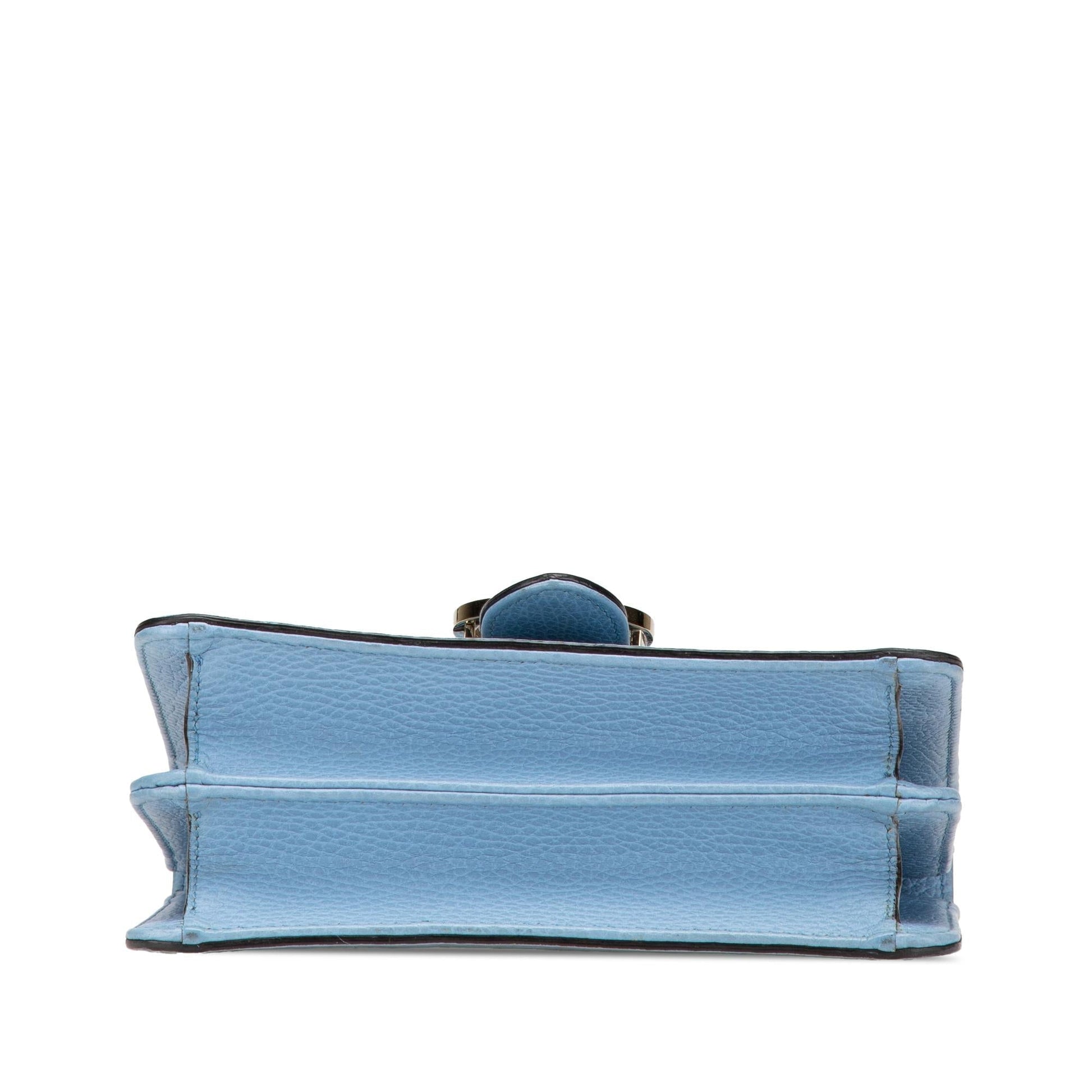 Gucci Dollar Interlocking G Calf Calfskin Blue Small Crossbody Bag Crossbody 17