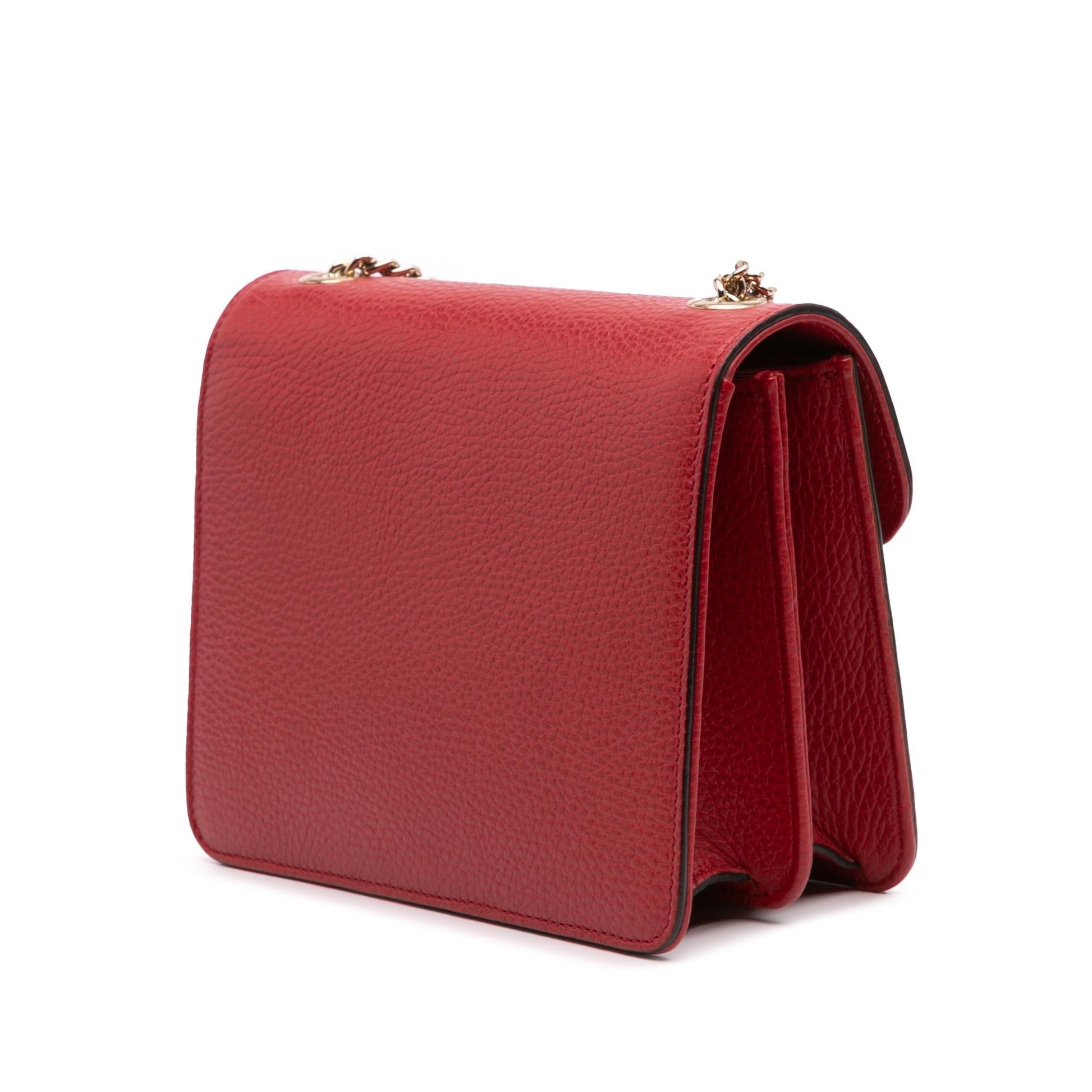 Gucci Dollar Interlocking G Calf Calfskin Red Small Crossbody Bag Crossbody 19