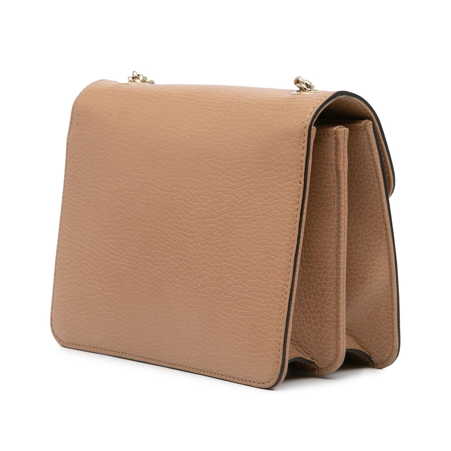 Gucci Dollar Interlocking G Calf Calfskin Brown Small Crossbody Bag Crossbody 24