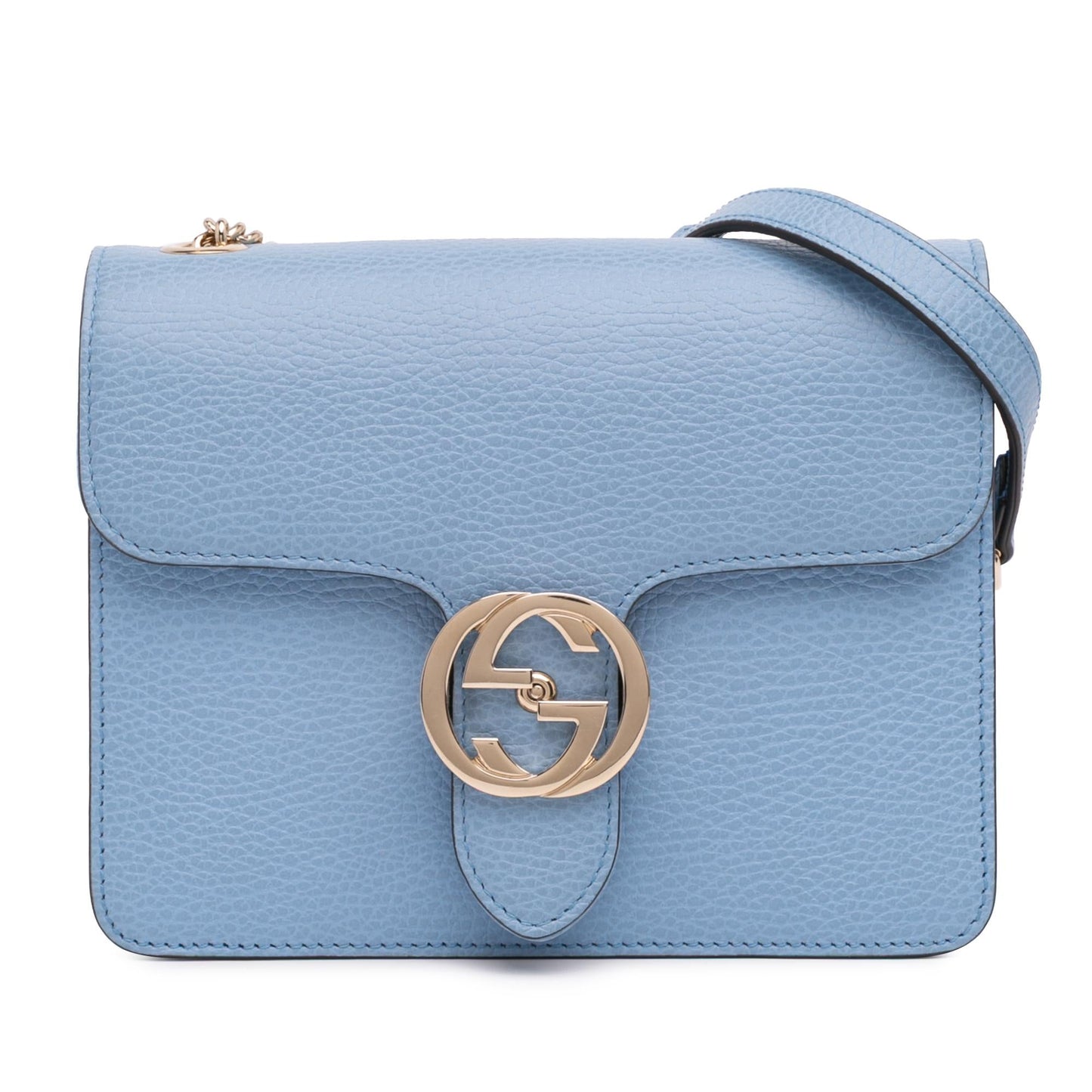 Gucci Dollar Interlocking G Calf Calfskin Blue Small Crossbody Bag Crossbody 21