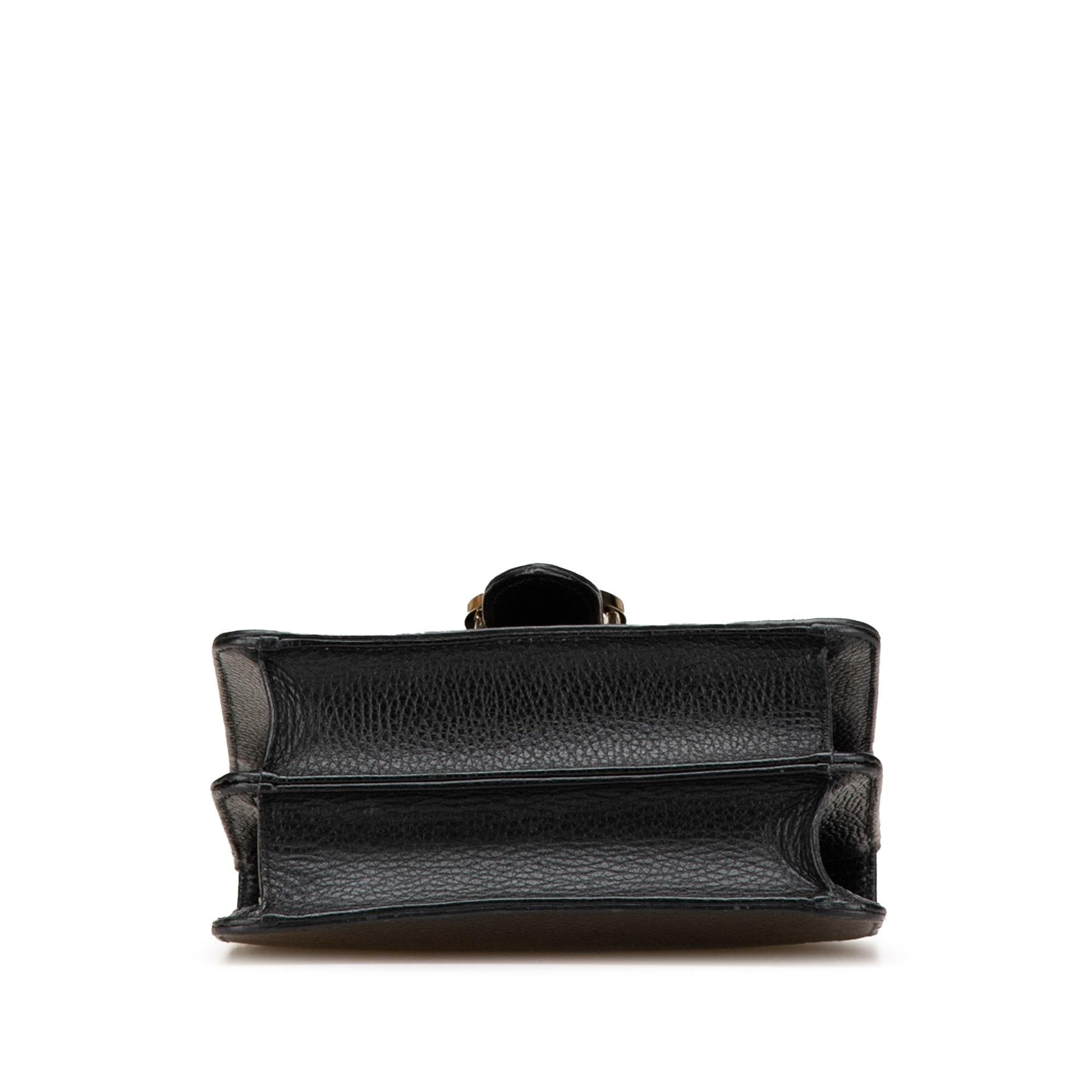 Gucci Dollar Interlocking G Calf Calfskin Black Small Crossbody Bag Crossbody 27