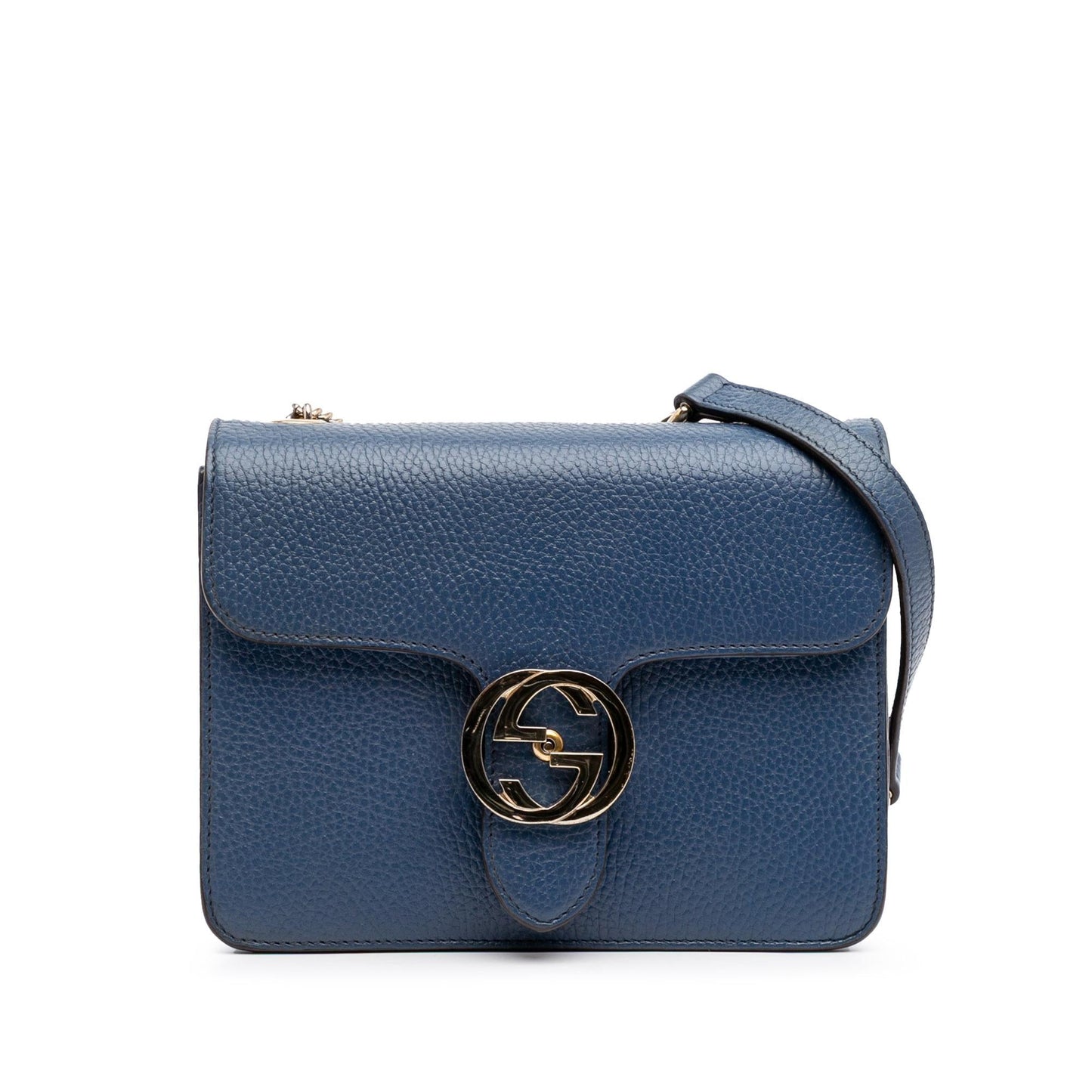 Gucci Dollar Interlocking G Calf Calfskin Blue Small Crossbody Bag Crossbody 29