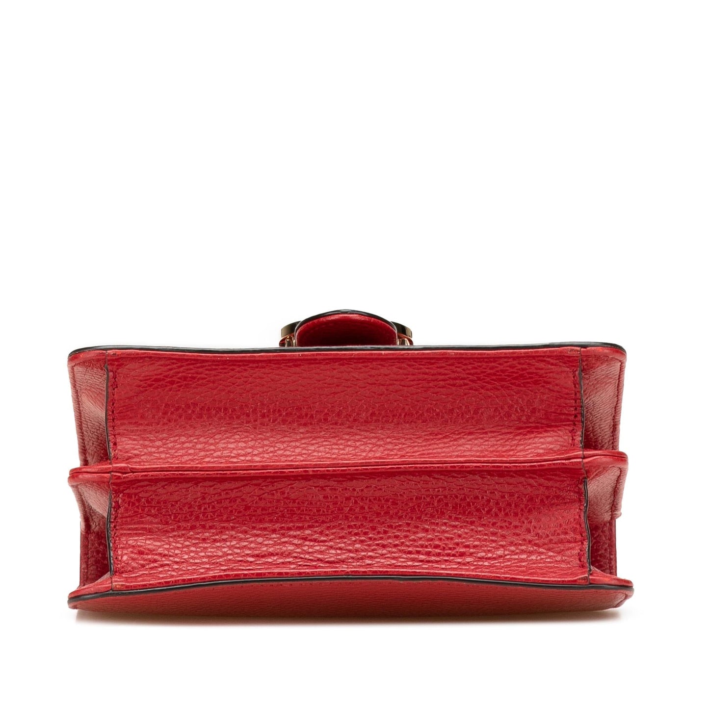 Gucci Dollar Interlocking G Calf Calfskin Red Small Crossbody Bag