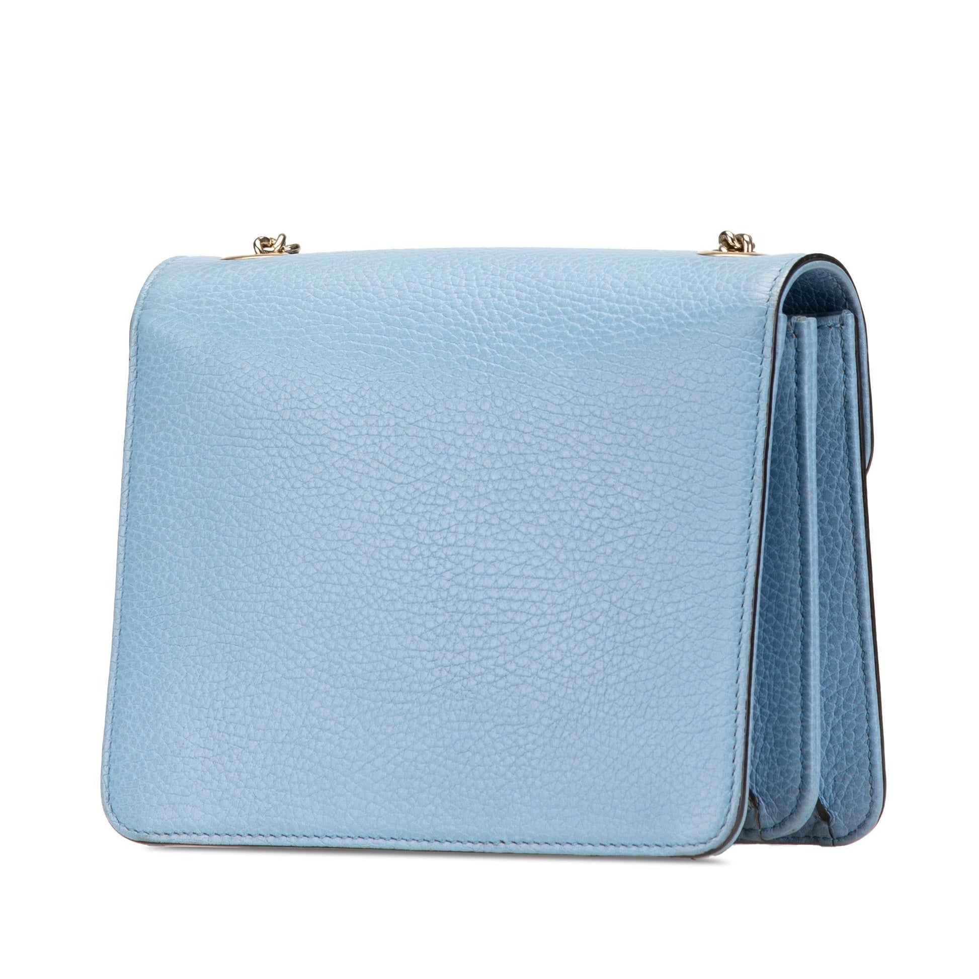 Gucci Dollar Interlocking G Calf Calfskin Blue Small Crossbody Bag Crossbody 37