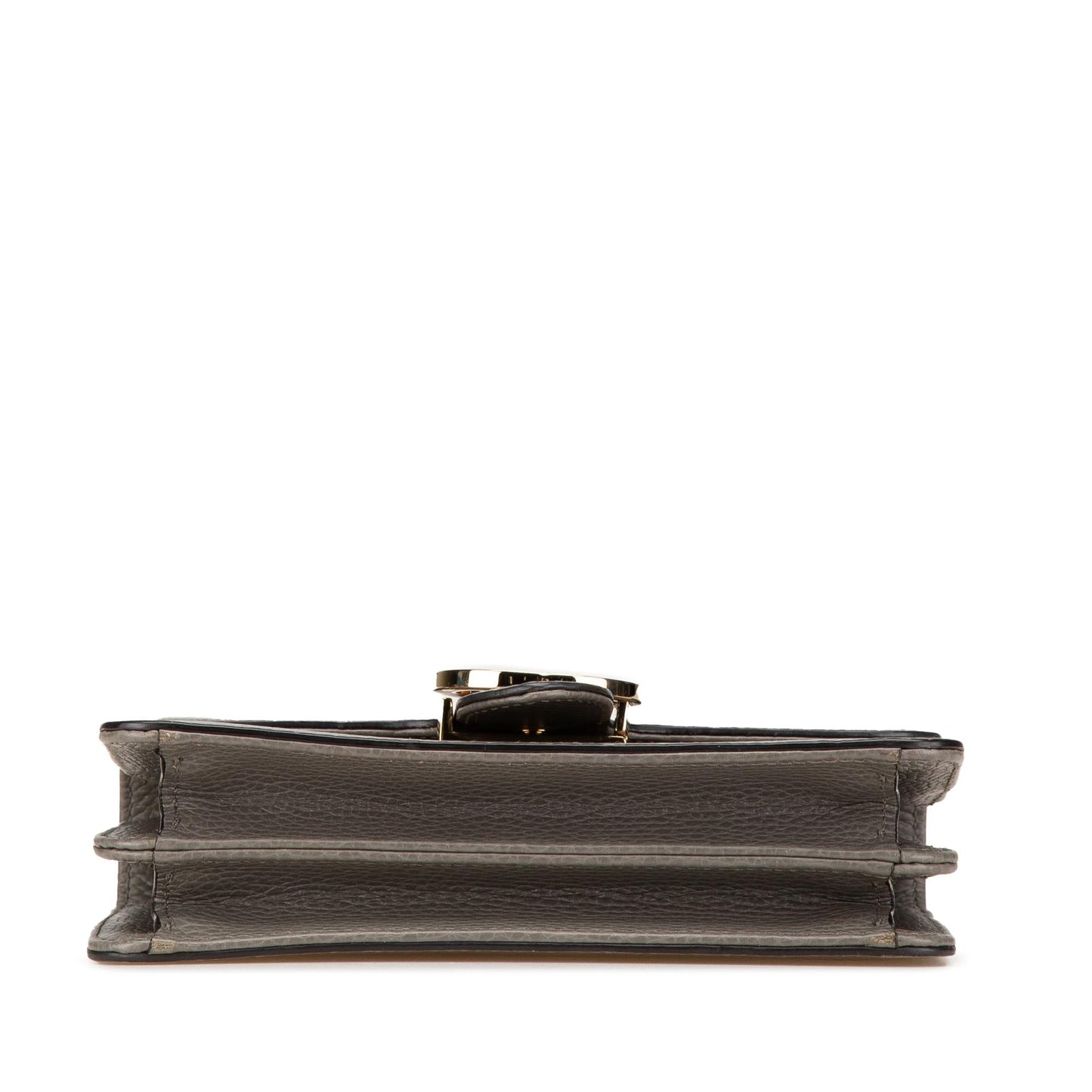 Gucci Dollar Interlocking G Calf Calfskin Grey Small Crossbody Bag