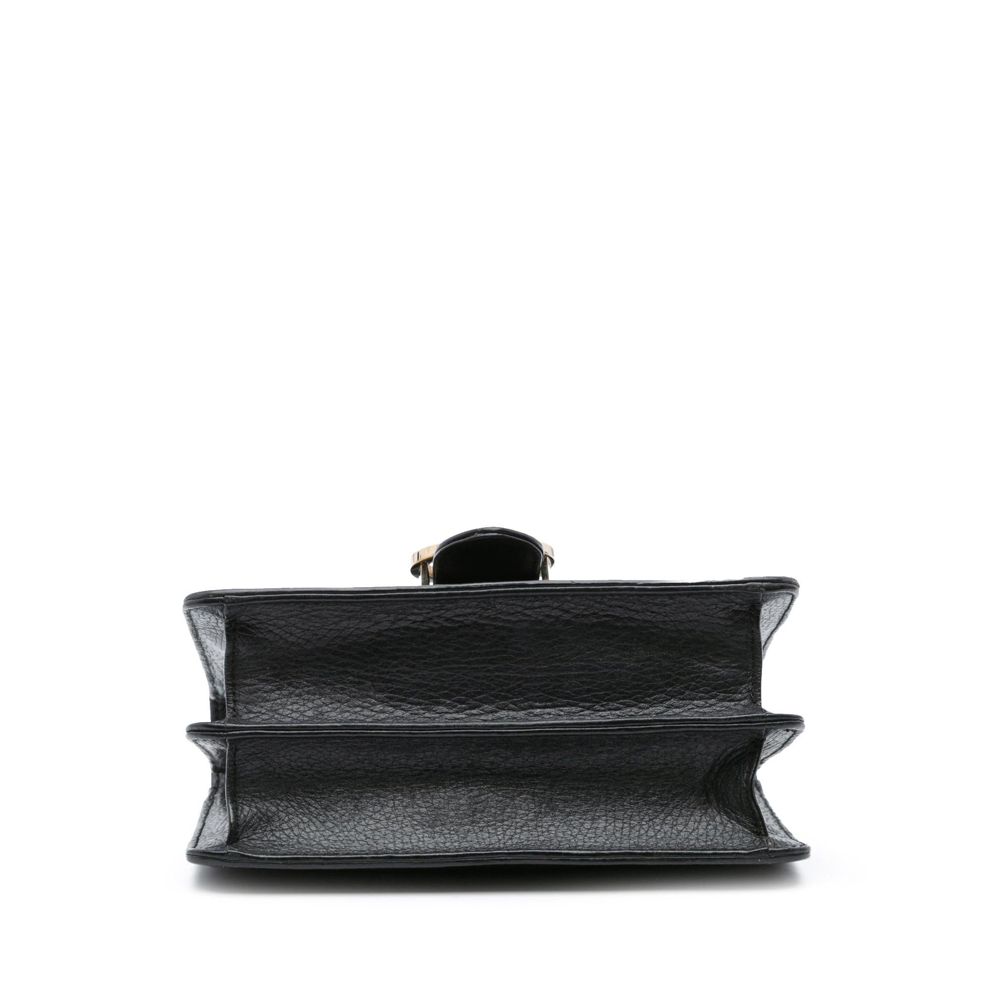 Gucci Dollar Interlocking G Calf Calfskin Black Small Crossbody Bag Crossbody 42