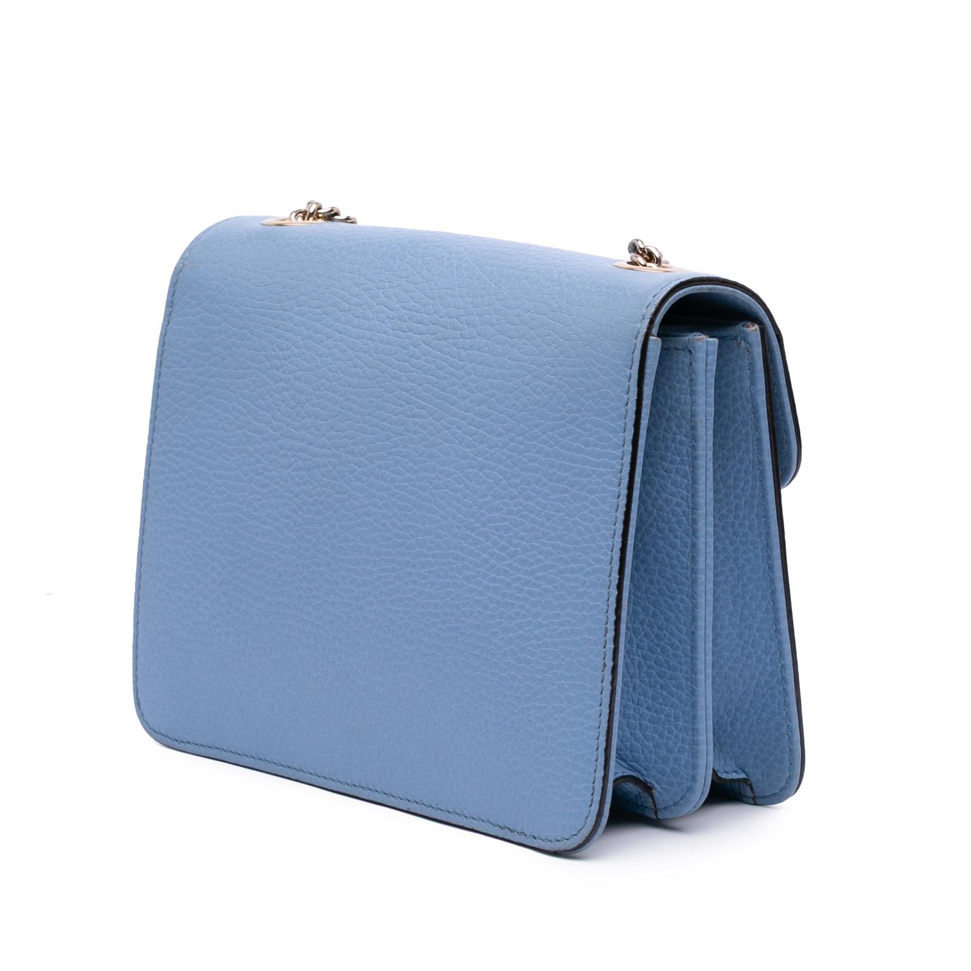 Gucci Dollar Interlocking G Calf Calfskin Blue Small Crossbody Bag Crossbody 45