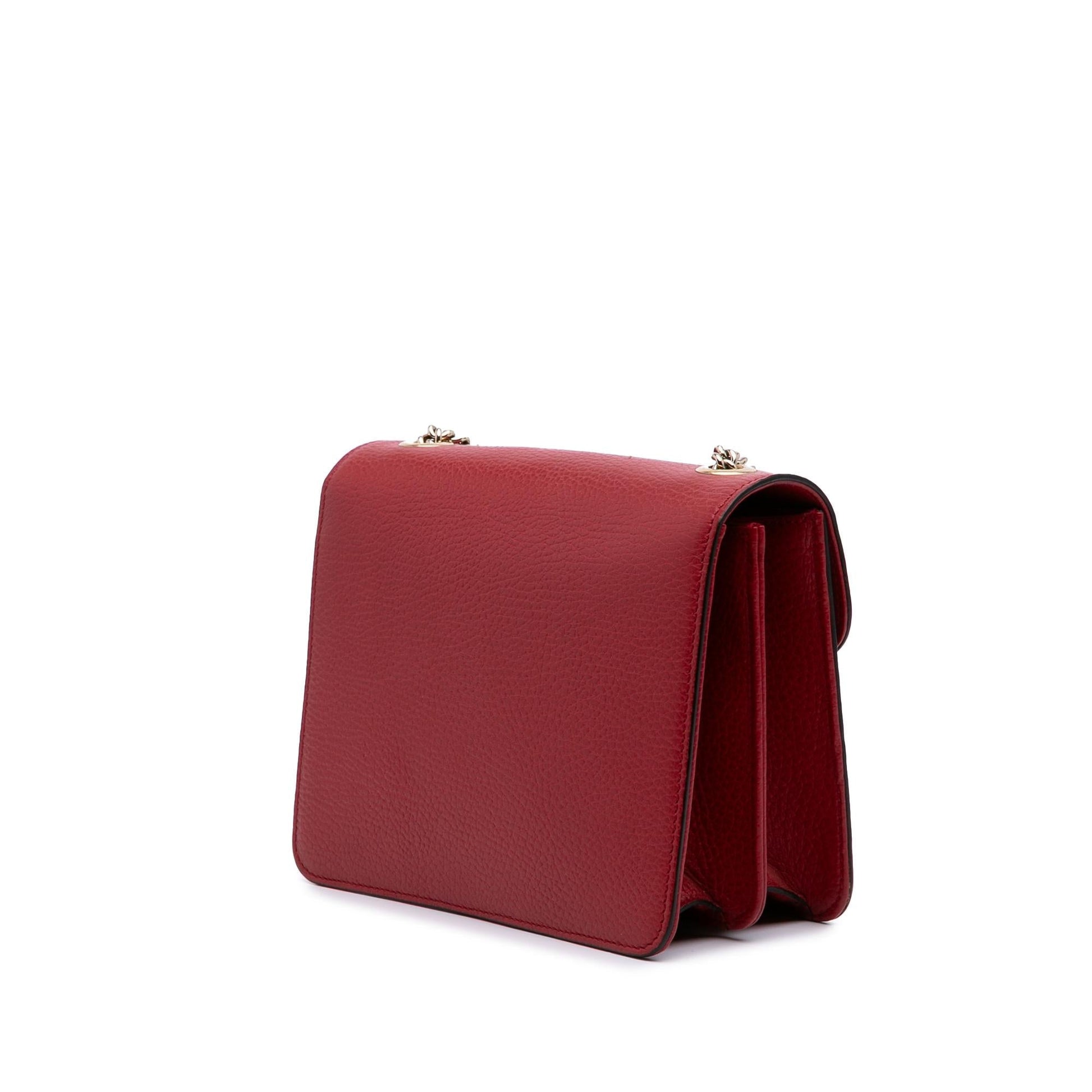 Gucci Dollar Interlocking G Calf Calfskin Red Small Crossbody Bag Crossbody 54