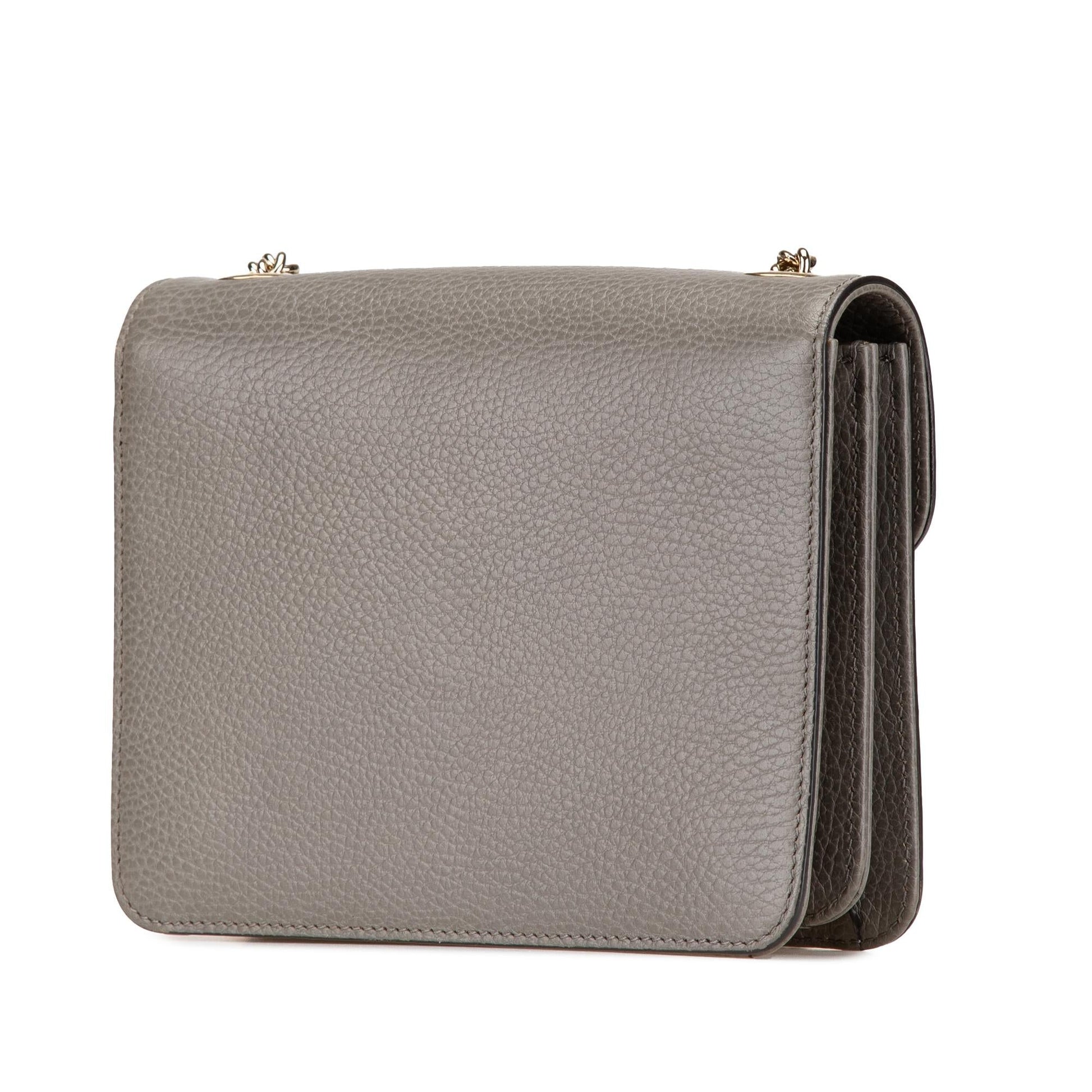 Gucci Dollar Interlocking G Calf Calfskin Grey Small Crossbody Bag Crossbody 52