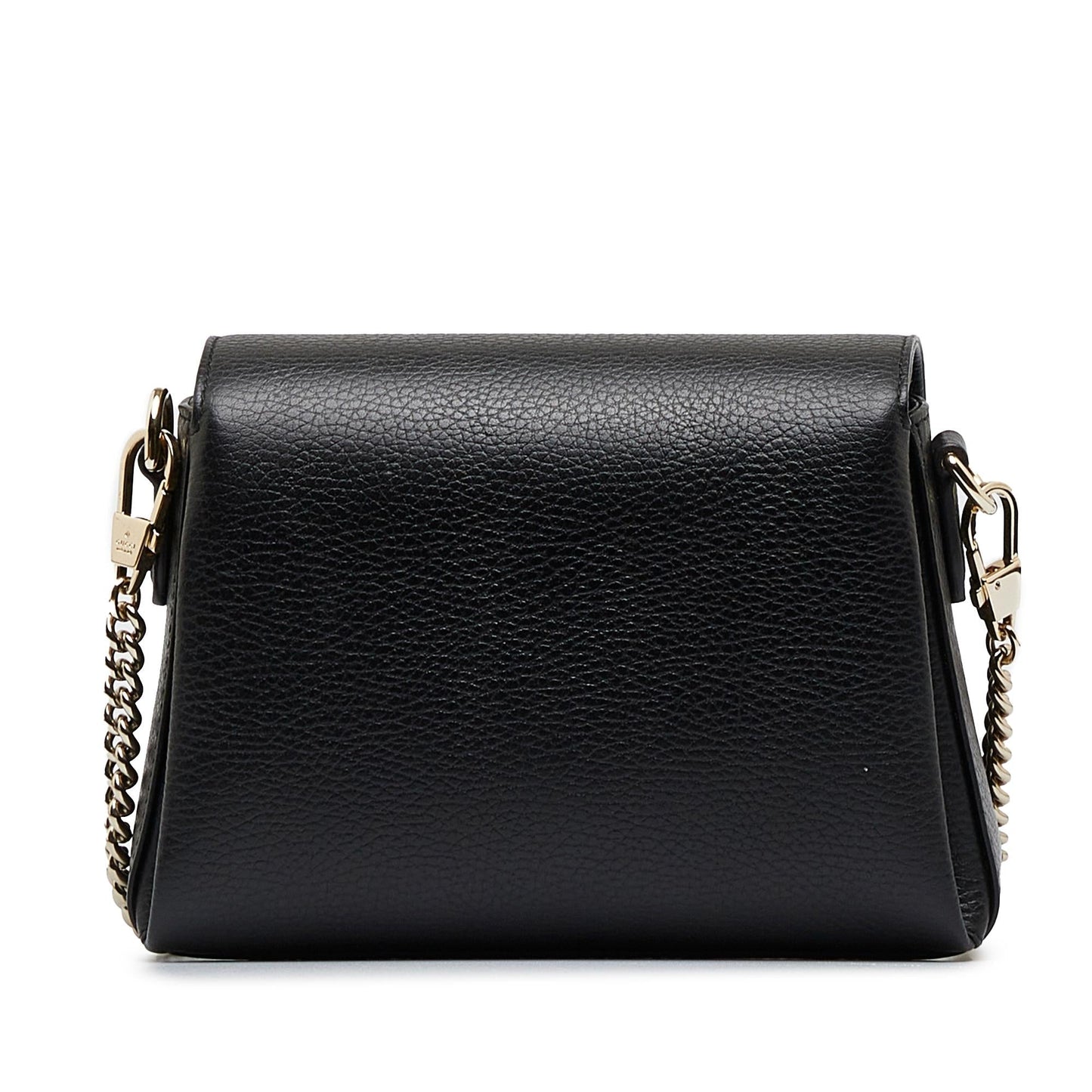 Gucci Dollar Interlocking G SHG-kBh8xU Calf Black Small Crossbody Bag