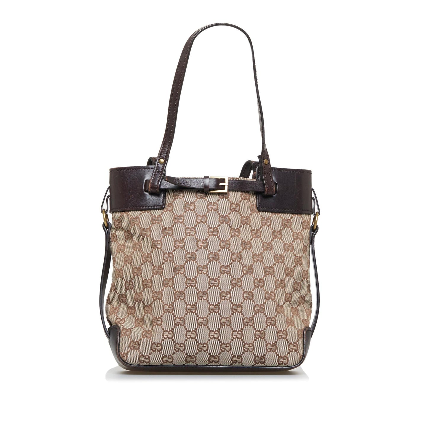 Gucci GG Belt SHG-Ri4jER Canvas Brown Small Accessory