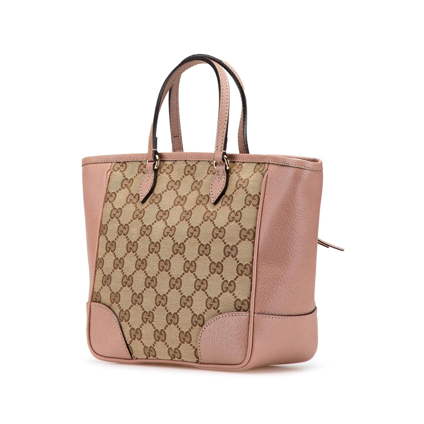 Gucci GG Bree Canvas Calf Brown Small Satchel Bag
