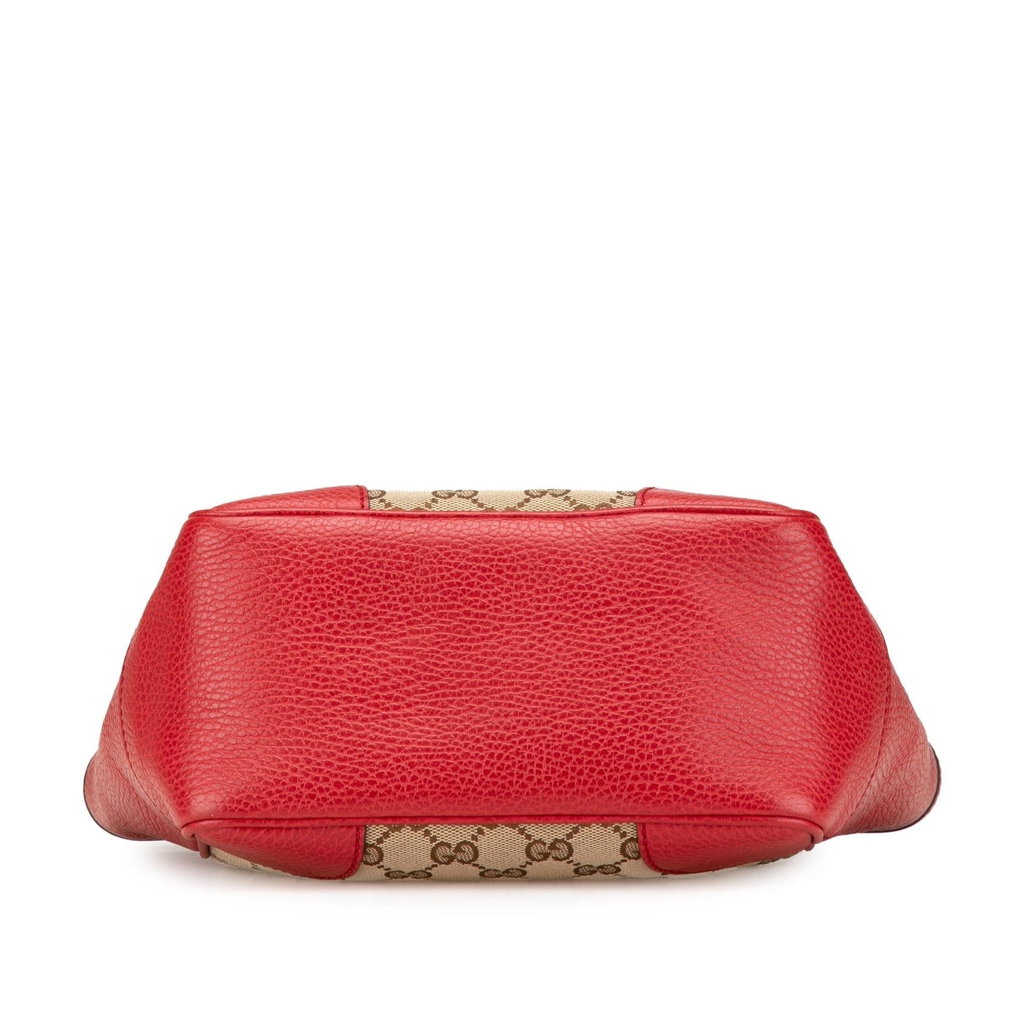 Gucci GG Bree Canvas Calf Brown Red Satchel Bag Satchel 2