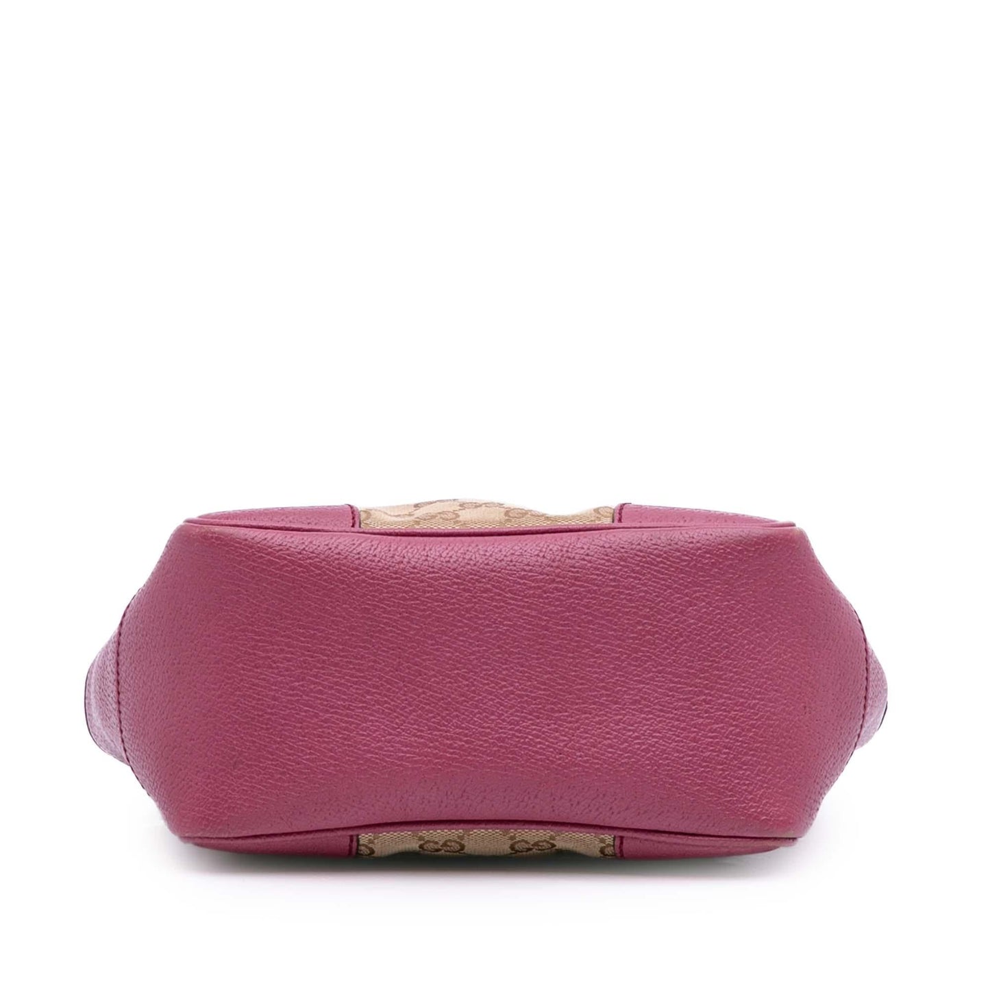 Gucci GG Bree Canvas Calf Brown Pink Satchel Bag Satchel 9