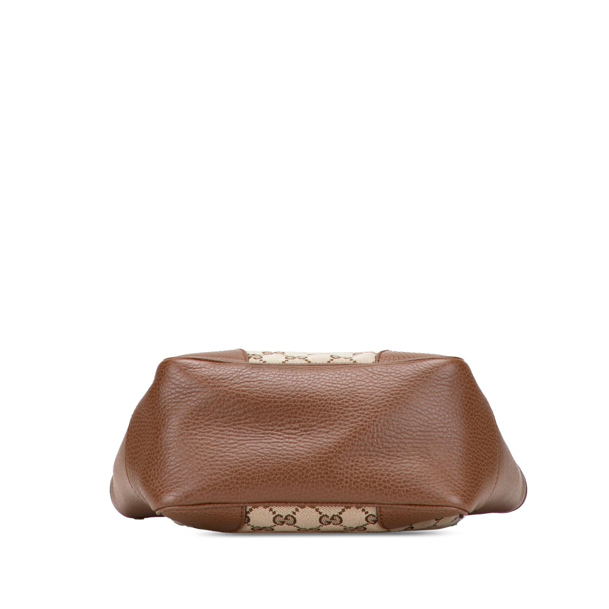 Gucci GG Bree Canvas Small Travel Bag Satchel 10