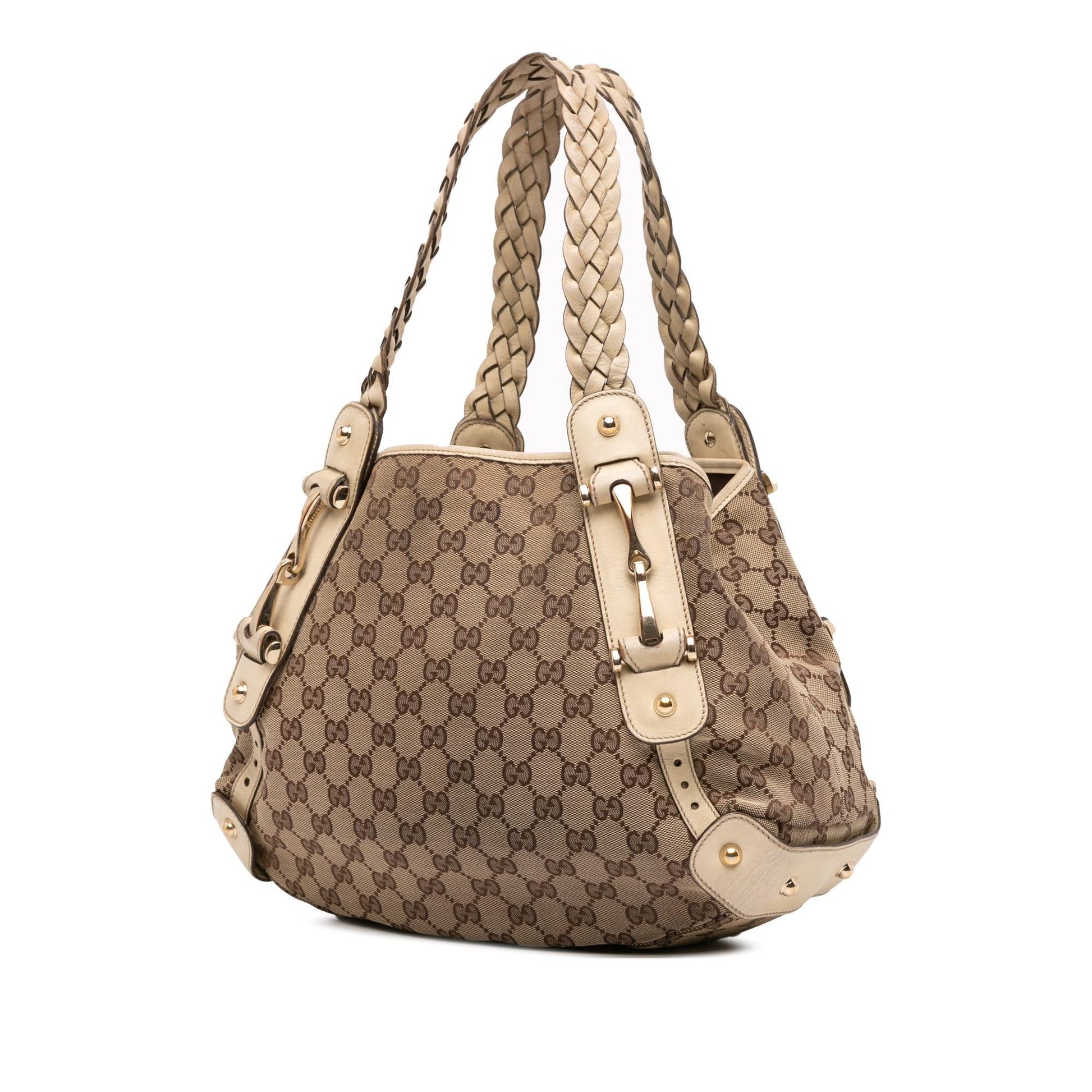 Gucci GG Horsebit Pelham Canvas Small Shoulder Bag