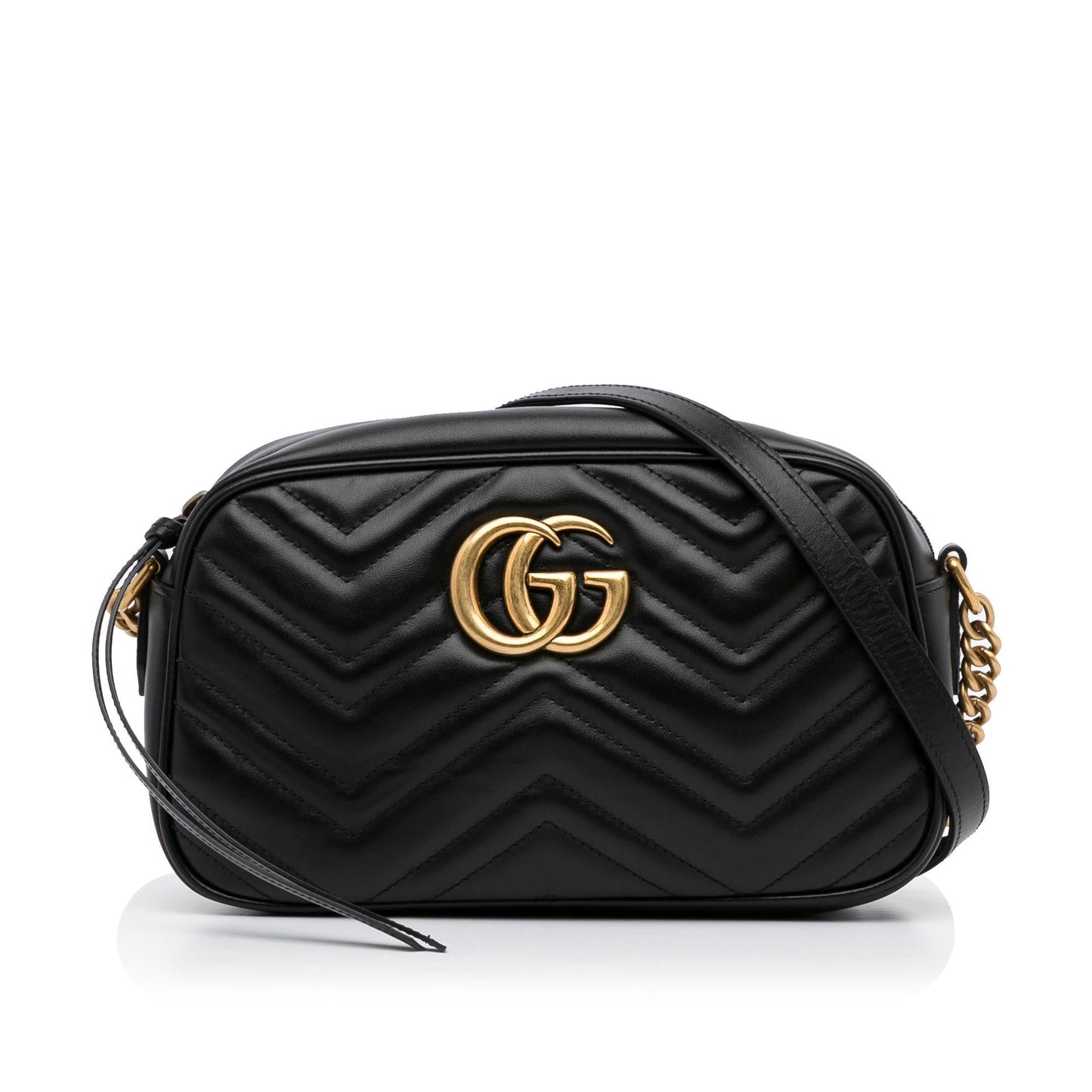 Gucci GG Marmont SHG-DfmqKi Calf Black Small Crossbody Bag