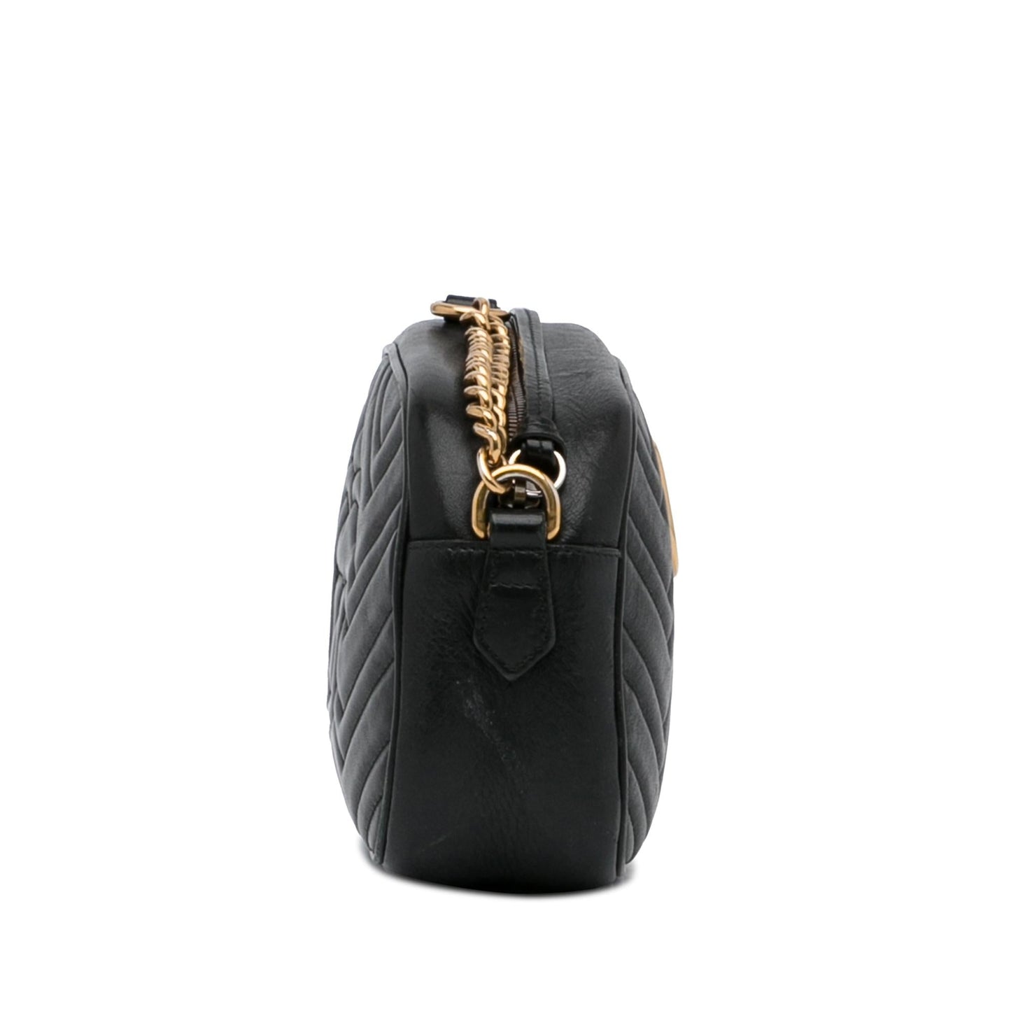 Gucci GG Marmont SHG-uFOJMi Calf Black Small Crossbody Bag