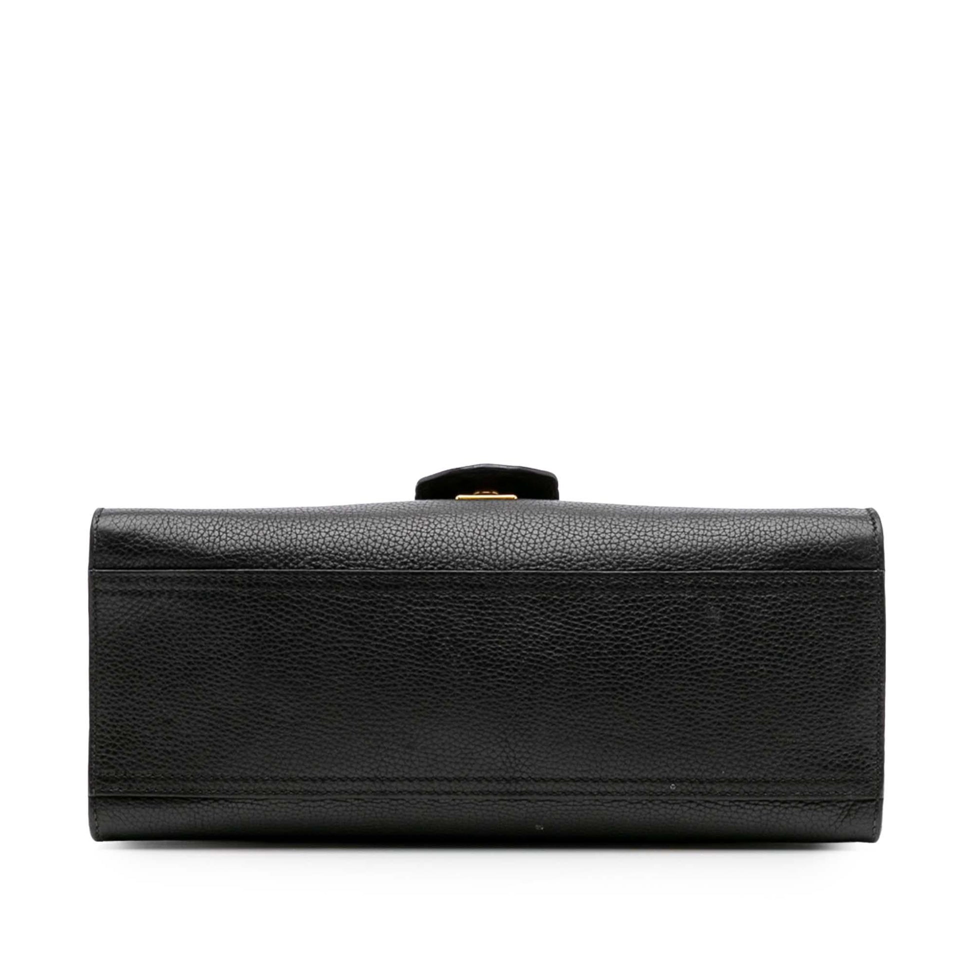 Gucci GG Marmont Grained Calfskin Small Top Handle Travel Bag