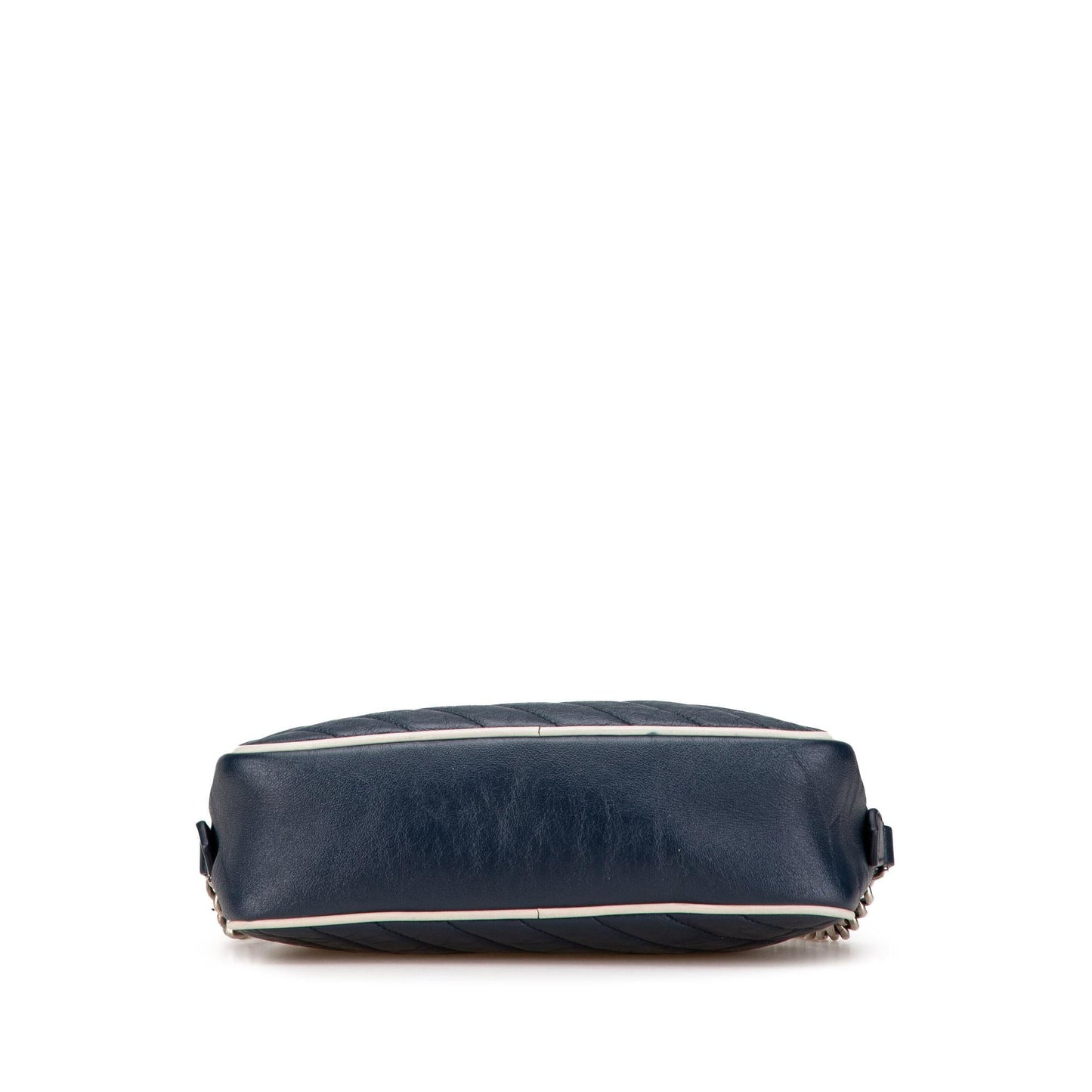 Gucci GG Marmont Torchon Leather Calf Blue Small Crossbody Bag Torchon Crossbody