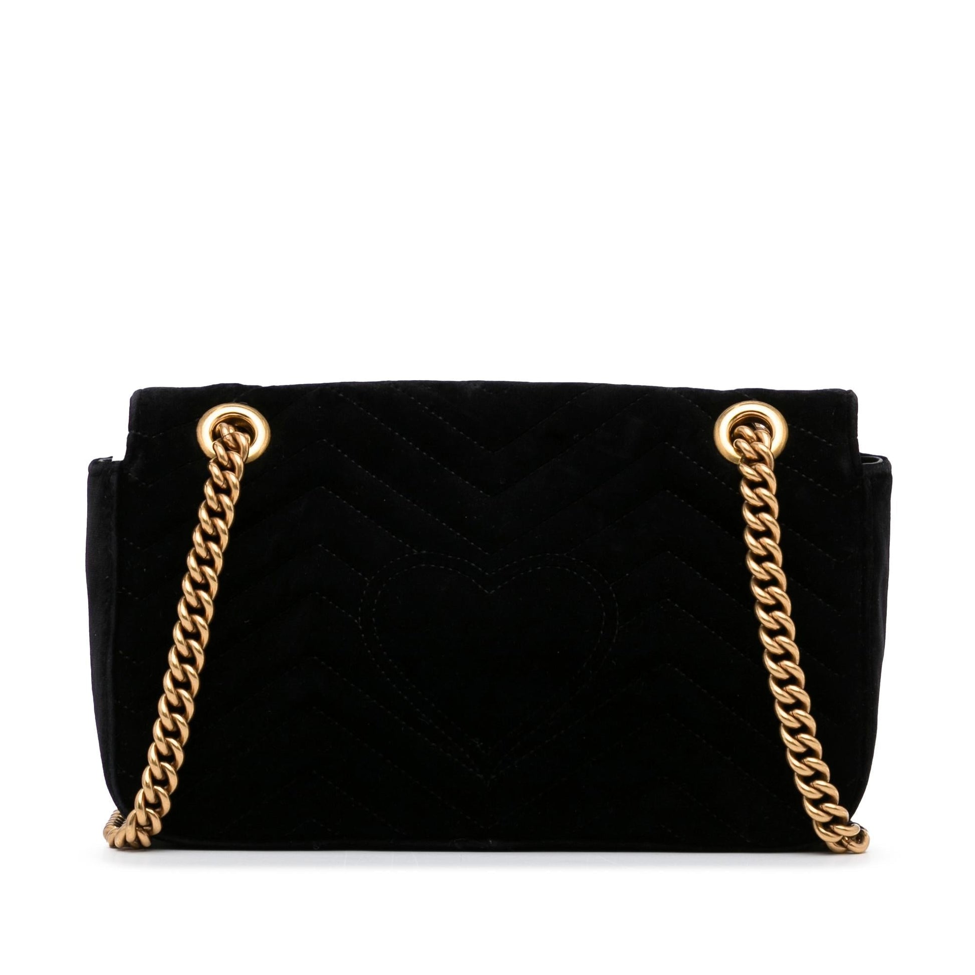 Gucci GG Marmont SHG-UKnsD6 Matelasse Black Small Crossbody Bag