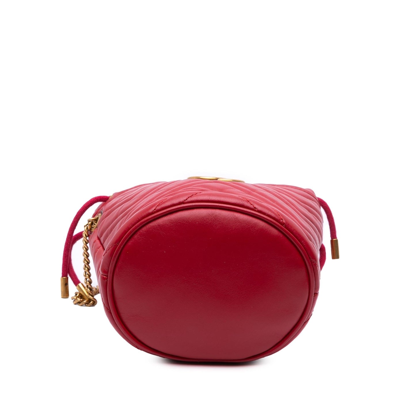 Gucci GG Marmont Bucket Matelasse Leather Calf Red Shoulder Bag Bag 1