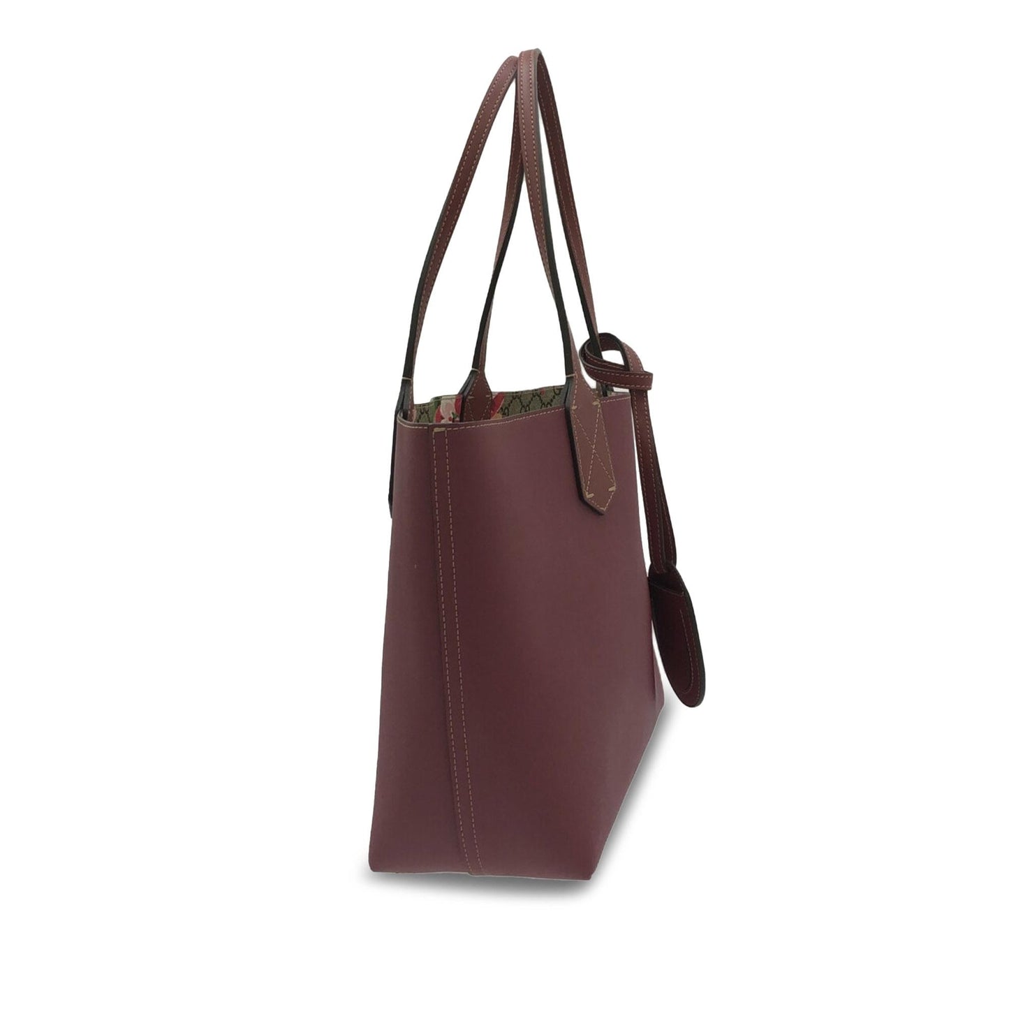 Gucci GG Supreme Blooms Reversible SHG-Ymtx7q Canvas Brown Small Tote Bag