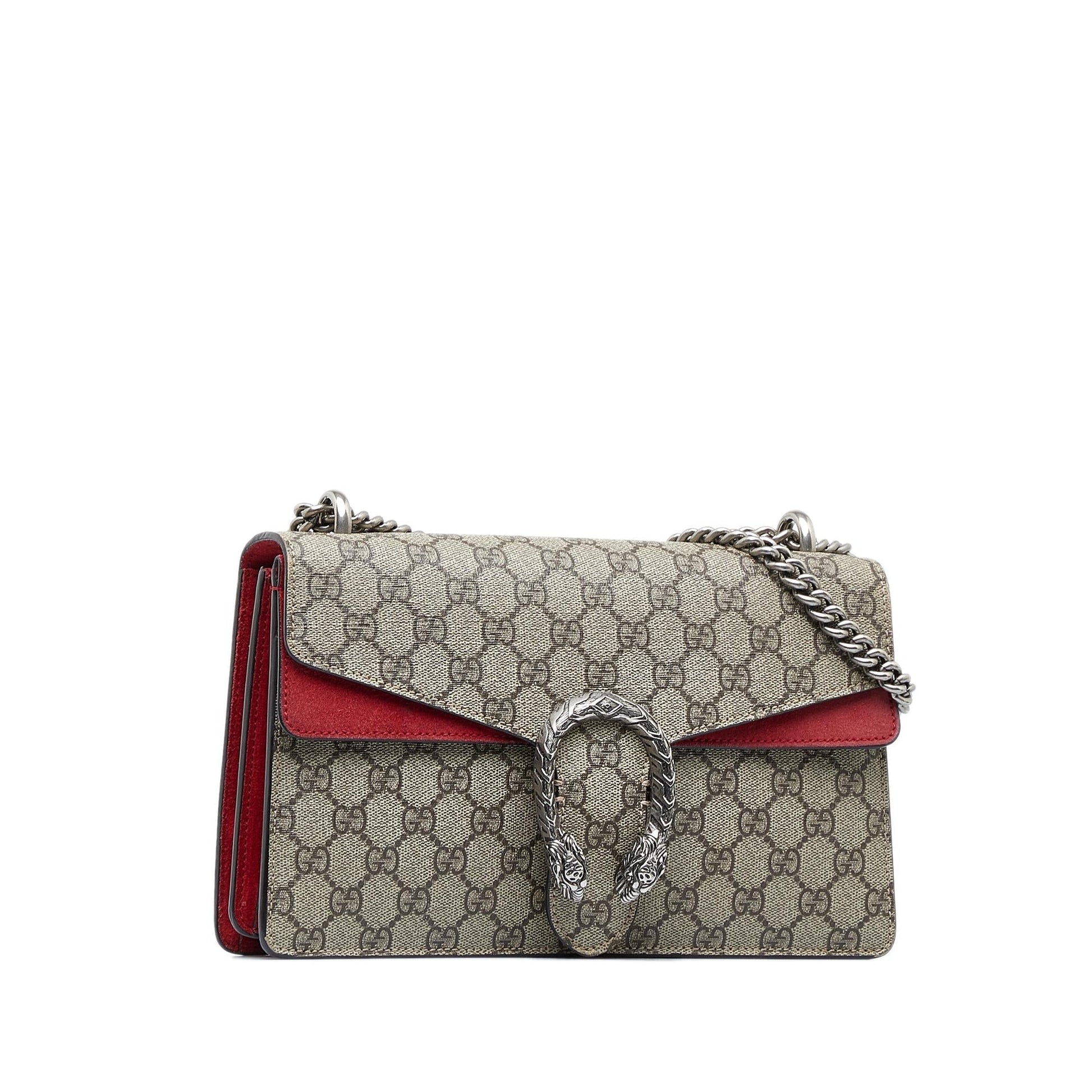 Gucci GG Supreme Dionysus SHG-Du65oF Canvas Brown Small Shoulder Bag