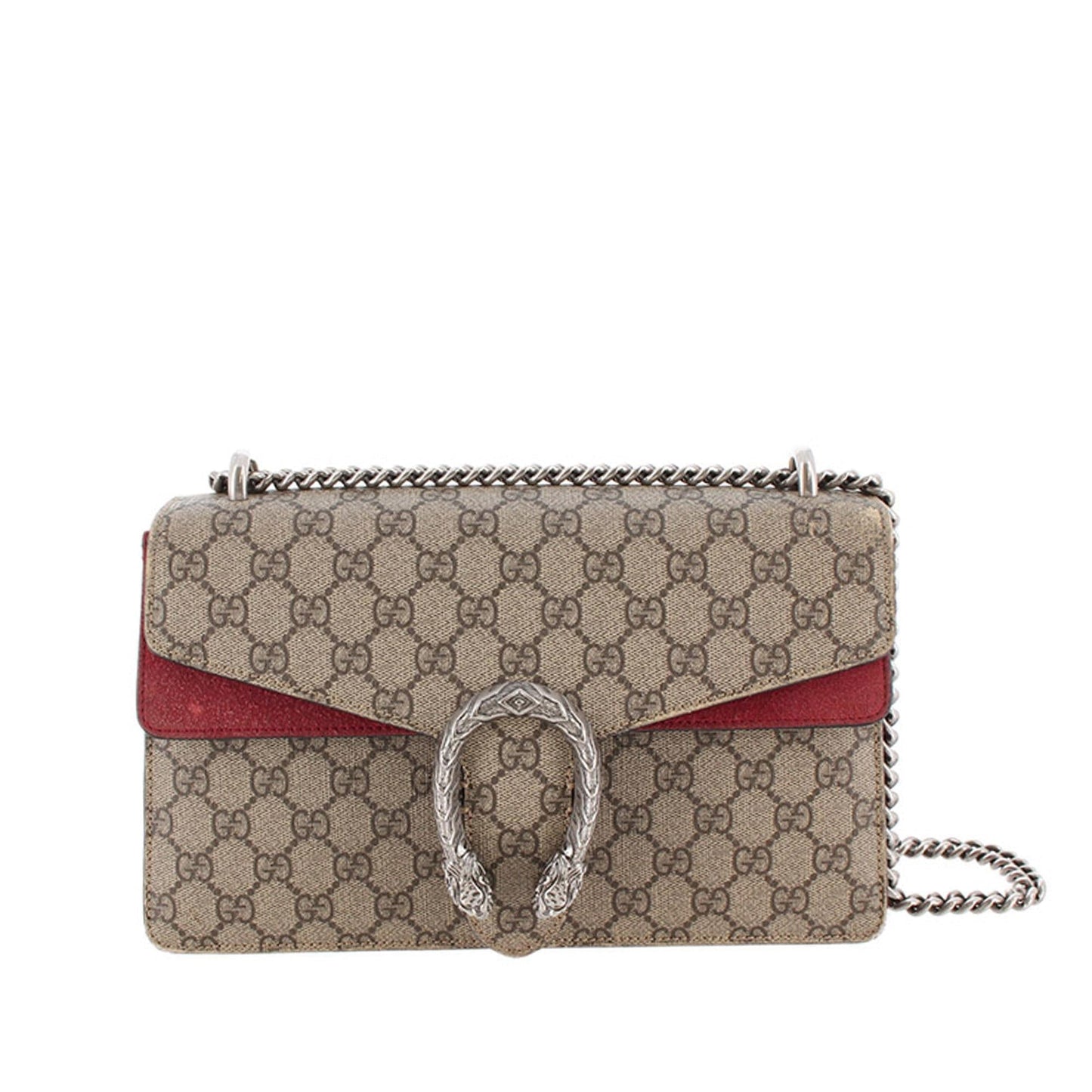 Gucci GG Supreme Dionysus SHG-f8ODsX Canvas Brown Small Shoulder Bag