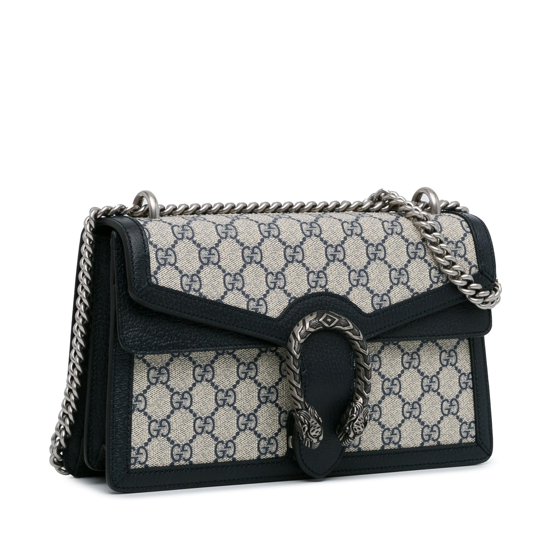 Gucci GG Supreme Dionysus SHG-DLoiDS Canvas Calf Black Brown Shoulder Bag