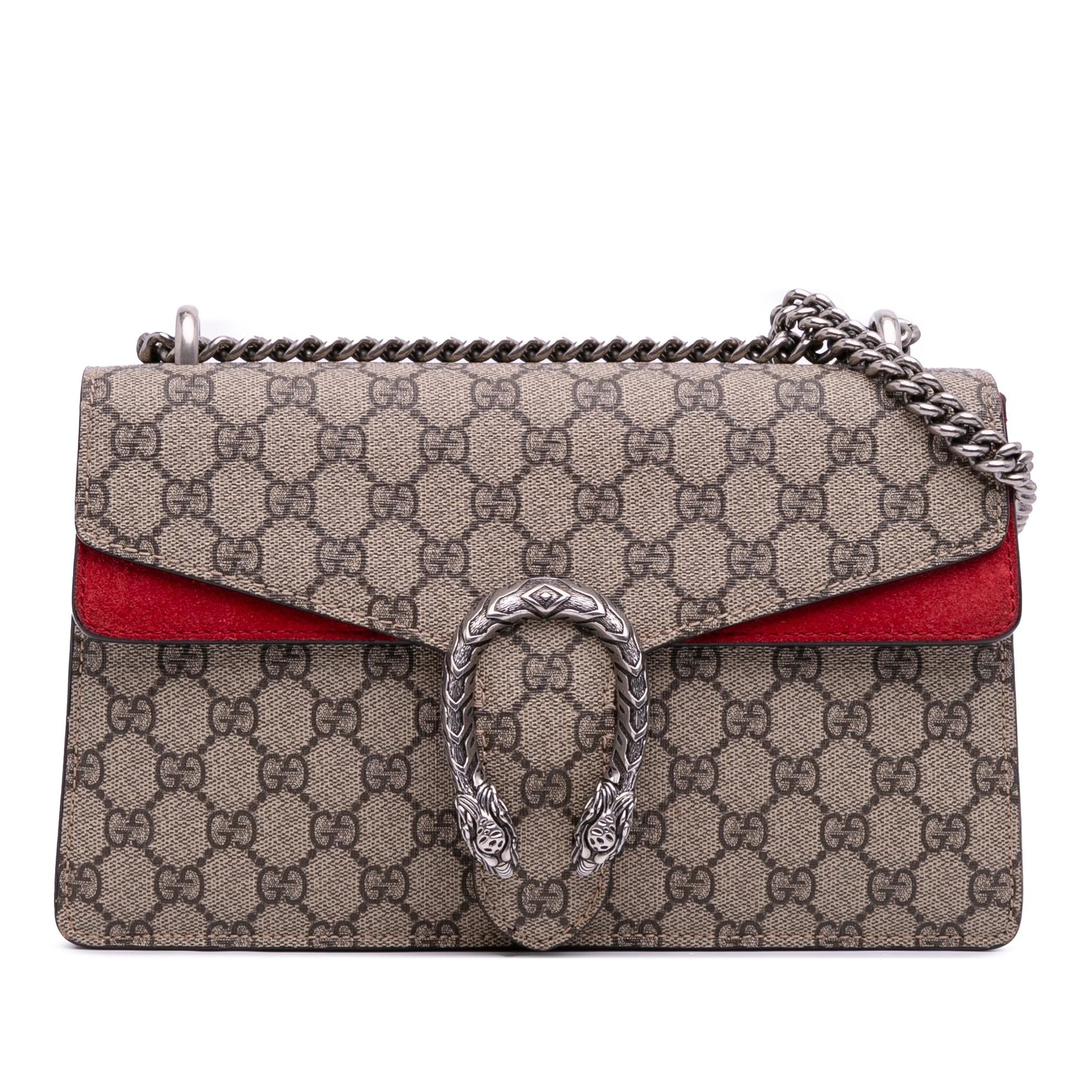 Gucci GG Supreme Dionysus Canvas Brown Small Shoulder Bag