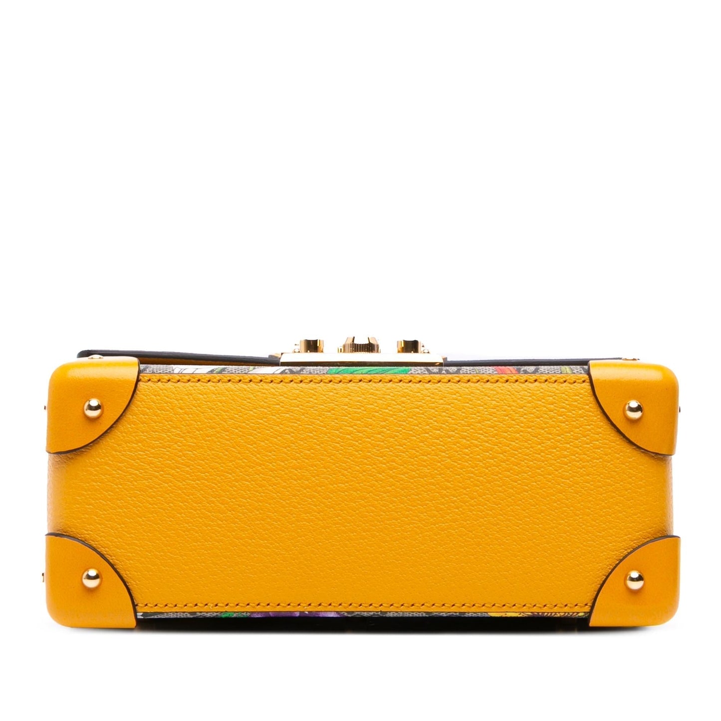 Gucci GG Supreme Flora Bamboo Padlock Small Travel Bag
