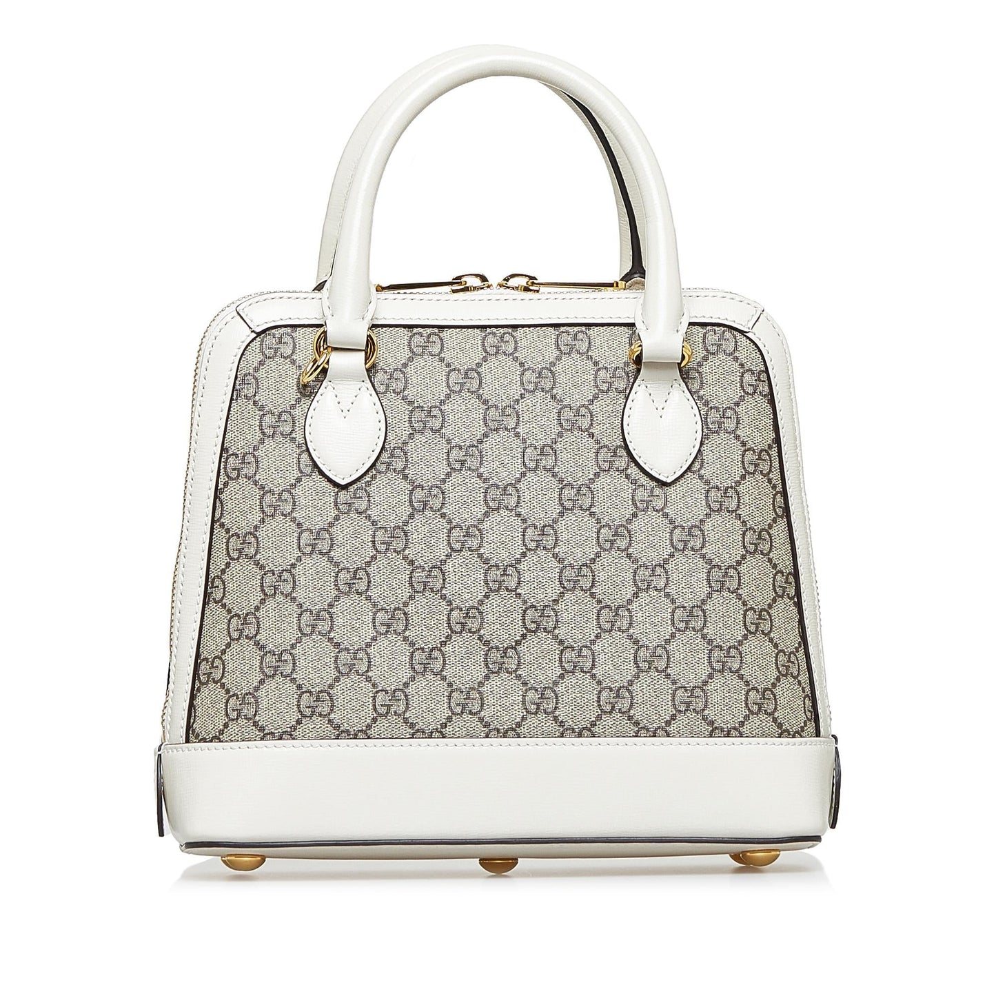 Gucci GG Supreme Horsebit Canvas Brown Small Satchel Bag Satchel 3