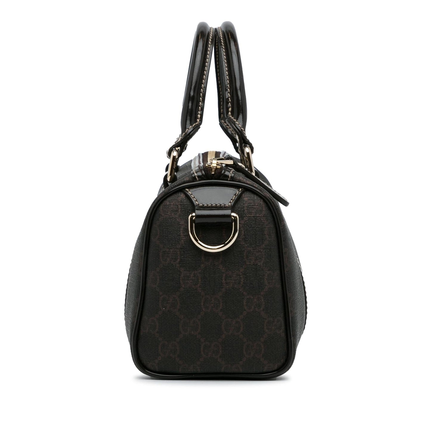 Gucci GG Supreme Joy Boston SHG-k6vJk3 Canvas Brown Small Satchel Bag