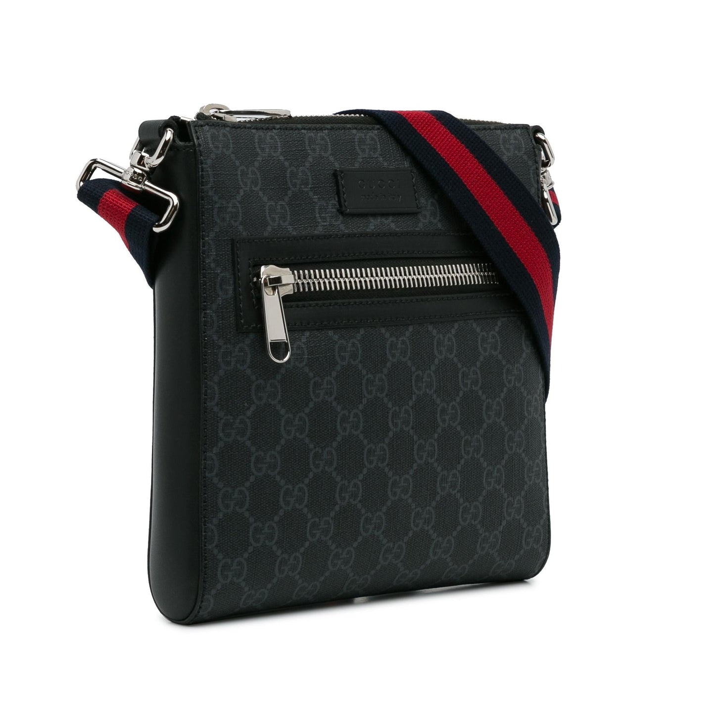 Gucci GG Supreme Messenger SHG-v3moky Canvas Black Small Crossbody Bag